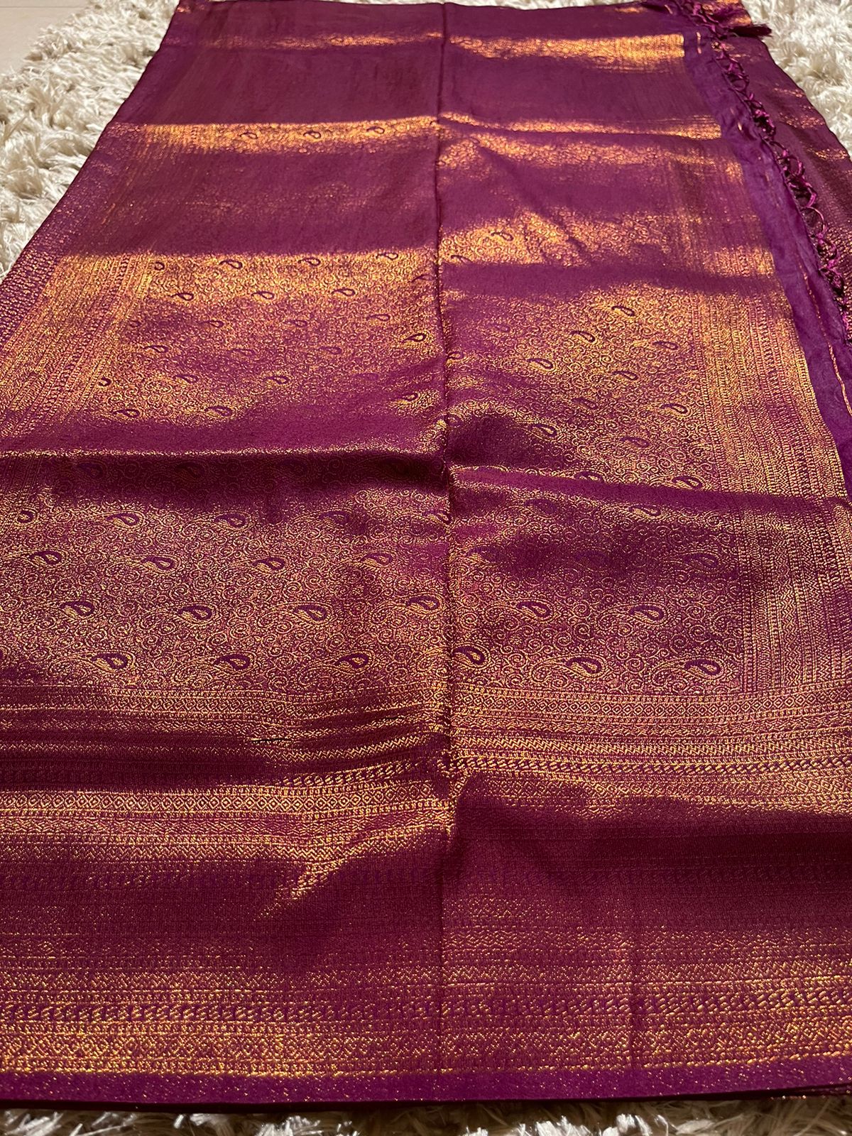 ROYAL AFFAIR-PURPLE BANARASI BROCADE SILK SAREE