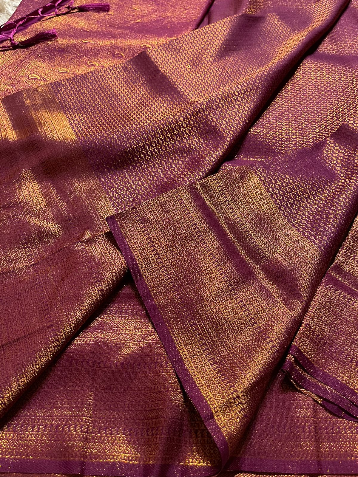 ROYAL AFFAIR-PURPLE BANARASI BROCADE SILK SAREE