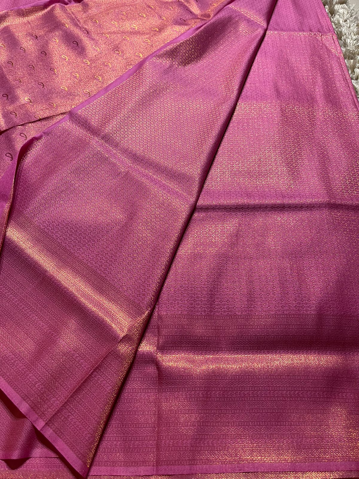 ROYAL AFFAIR - LILAC BANARASI BROCADE SILK SAREE