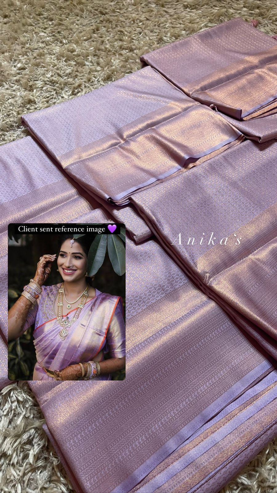 ROYAL AFFAIR - PASTEL LILAC BANARASI BROCADE SILK SAREE