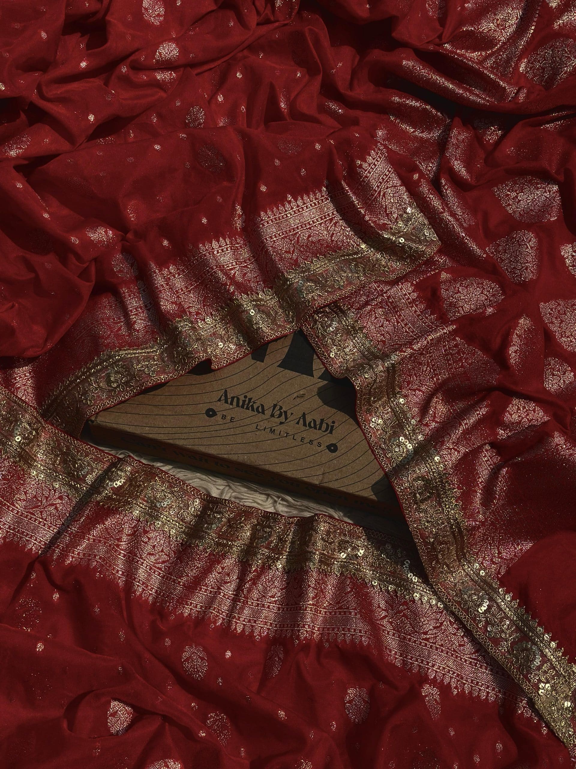 BOLLYWOOD RED - Semi Georgette silk saree