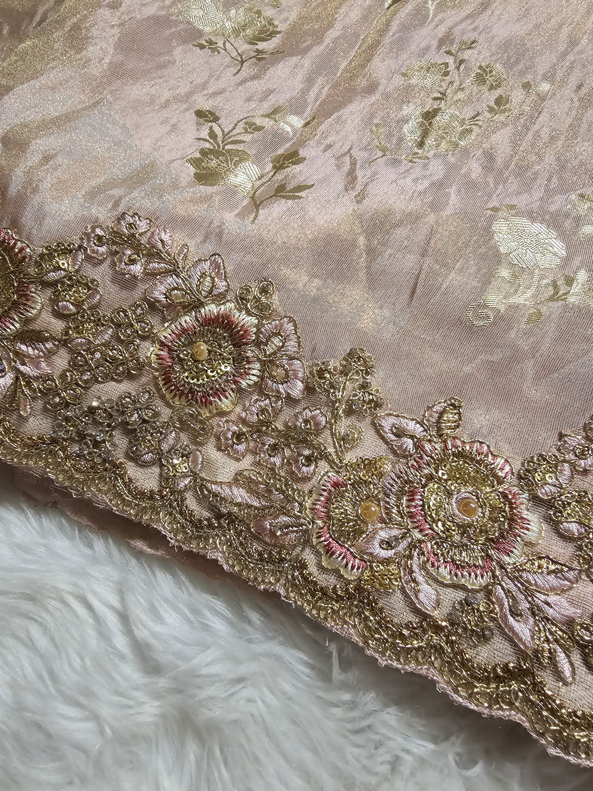 ANIKA BRIDAL EDIT-BABY PINK SAREE