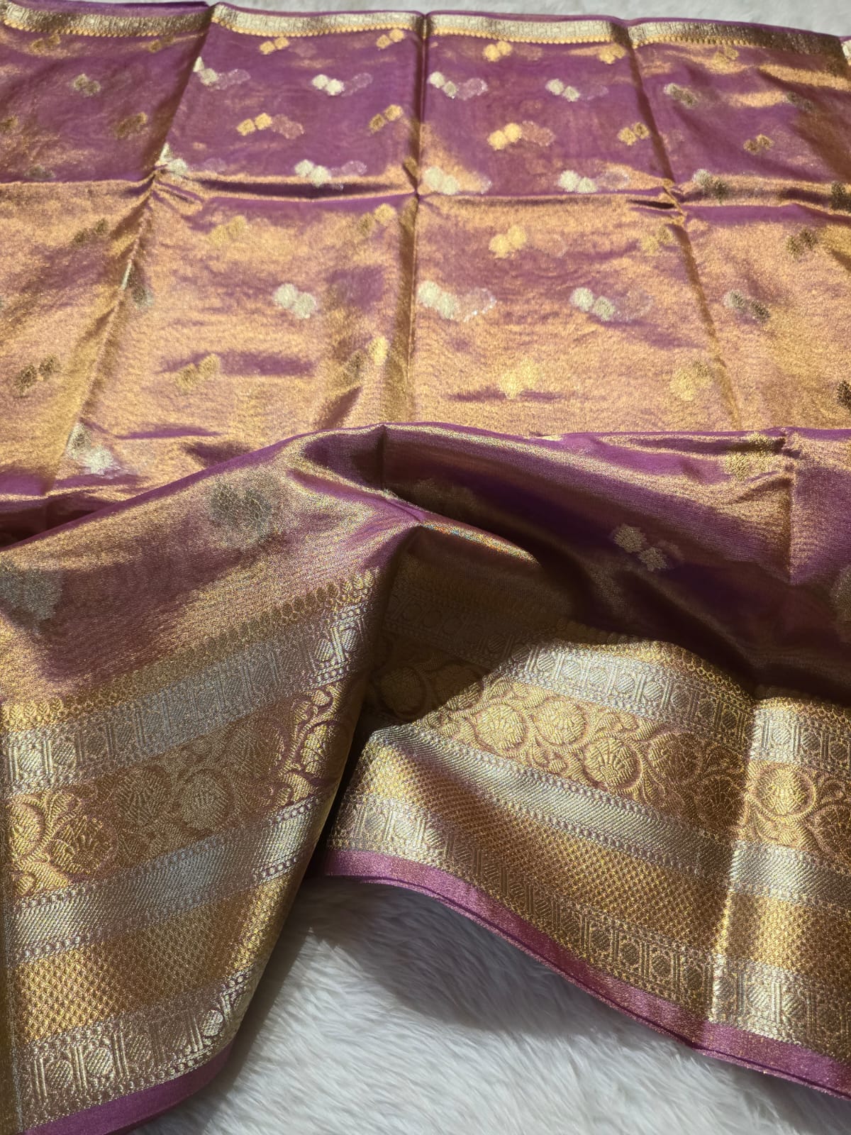 RADHI-ROSEGOLD PASTEL PINK SAREE