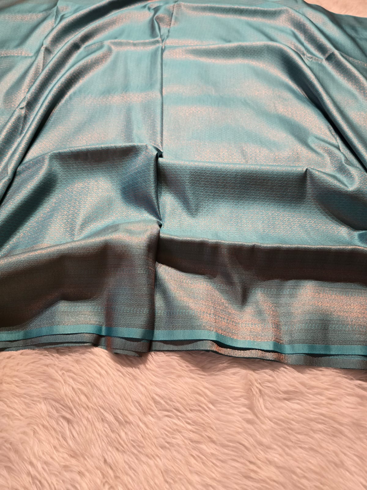 ROYAL AFFAIR-ICE BLUE BANARASI BROCADE SILK SAREE