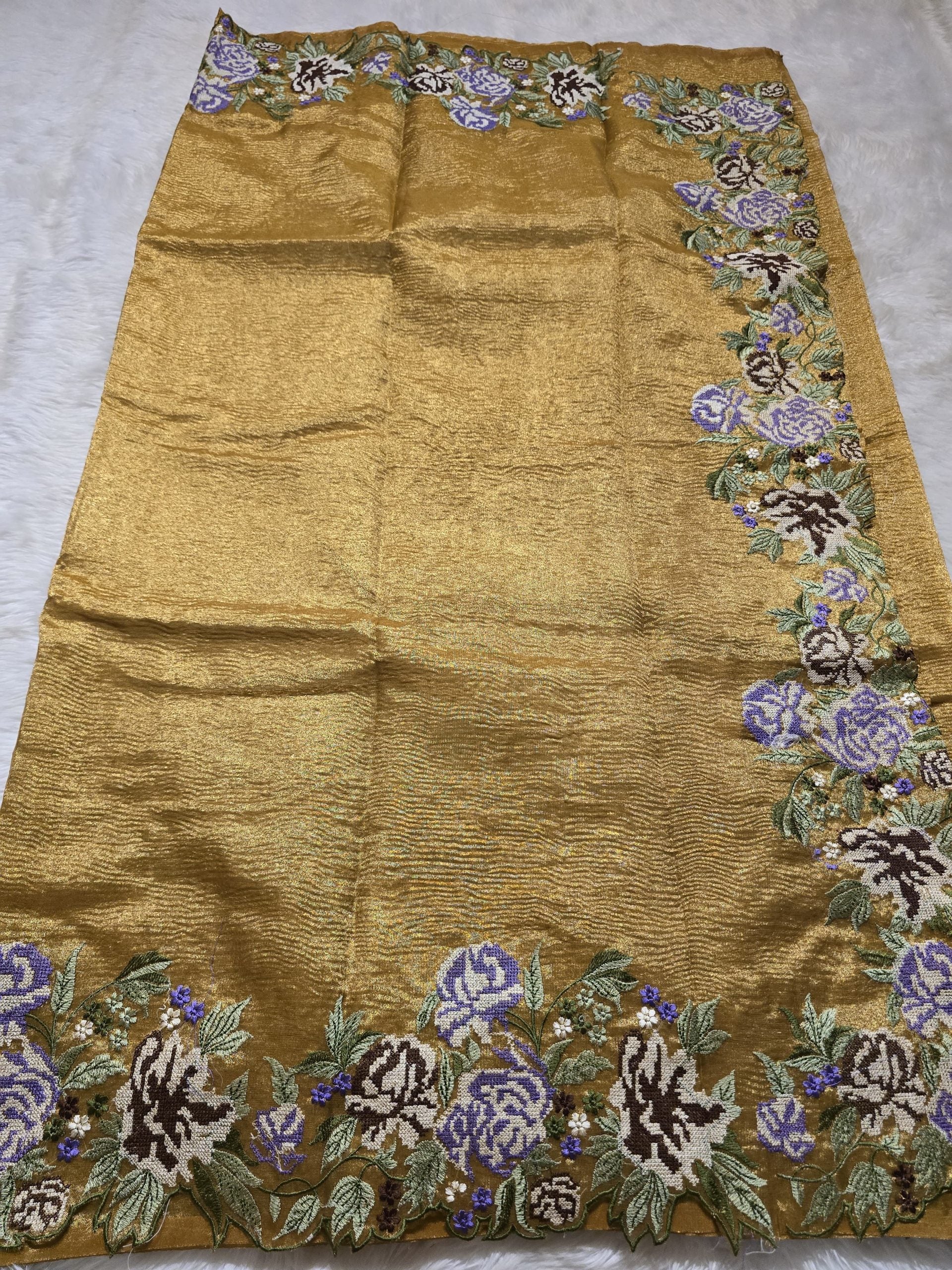 RASHI-RUSTI GOLD SAREE