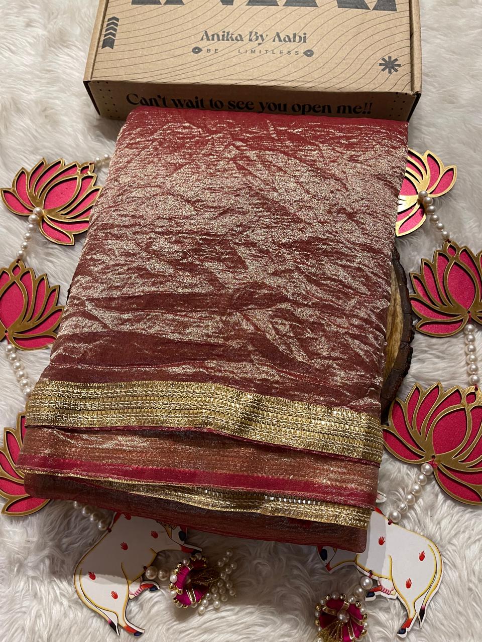 JHANSI-DARK ONION PINK SAREE