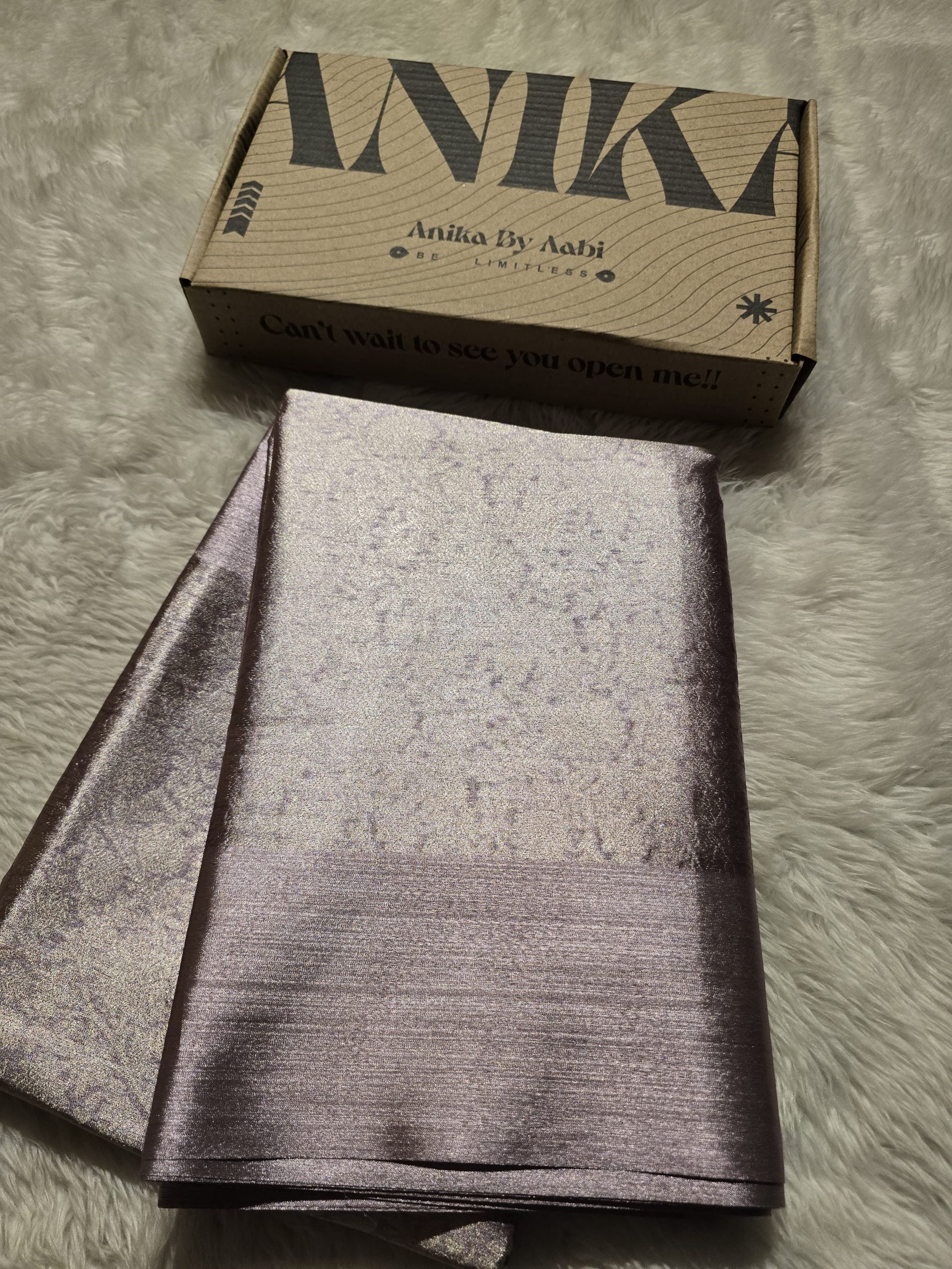 NITA-METTALIC LAVENDER SAREE