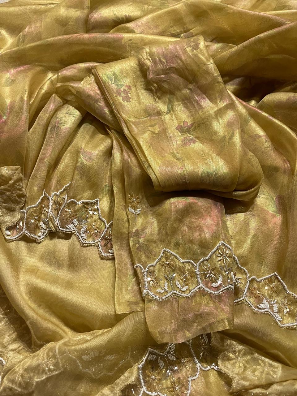 DAFFODIL-MUSTARD YELLOW SAREE