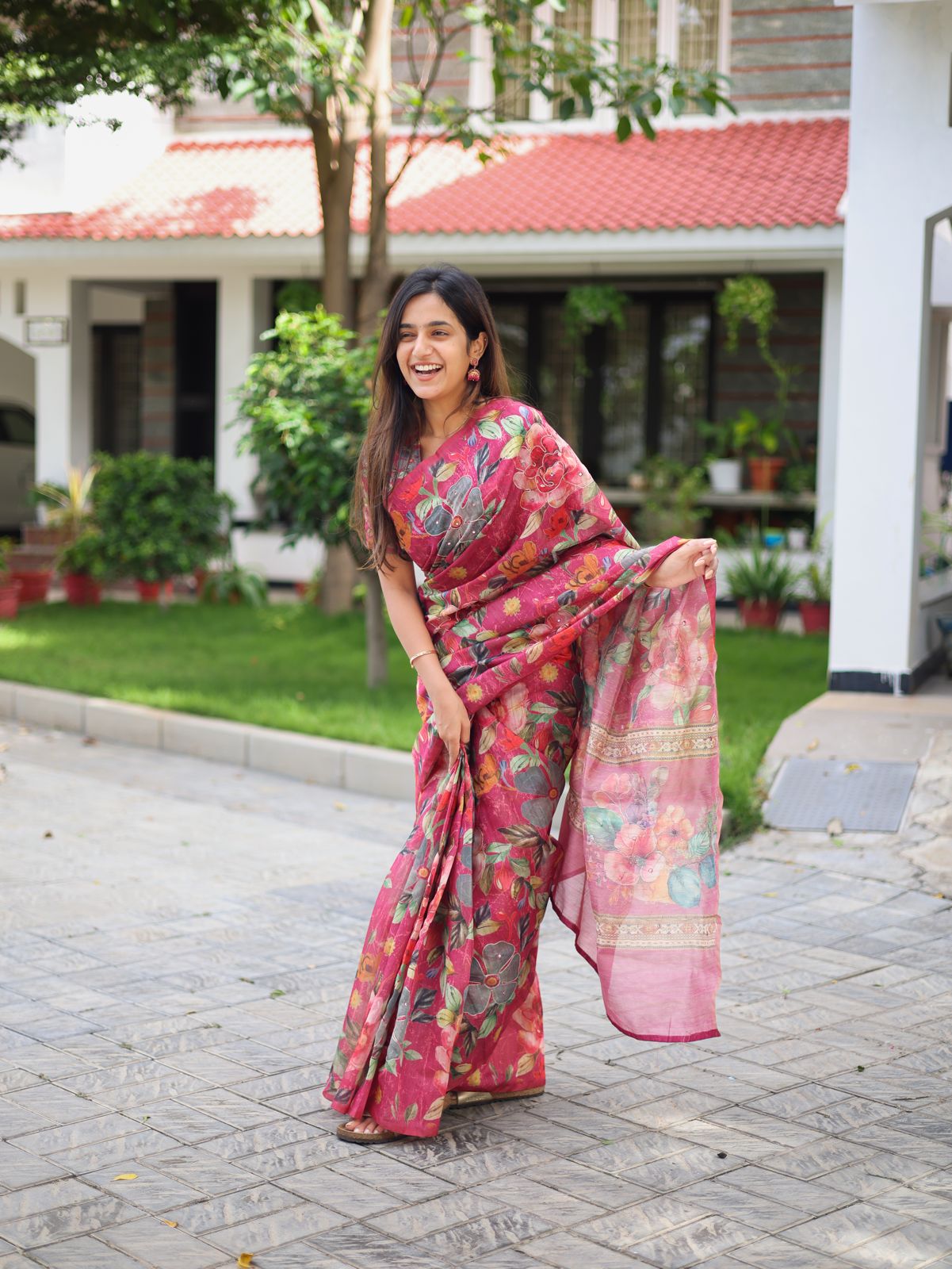 RANGELA MATKA - FLORAL SAREE