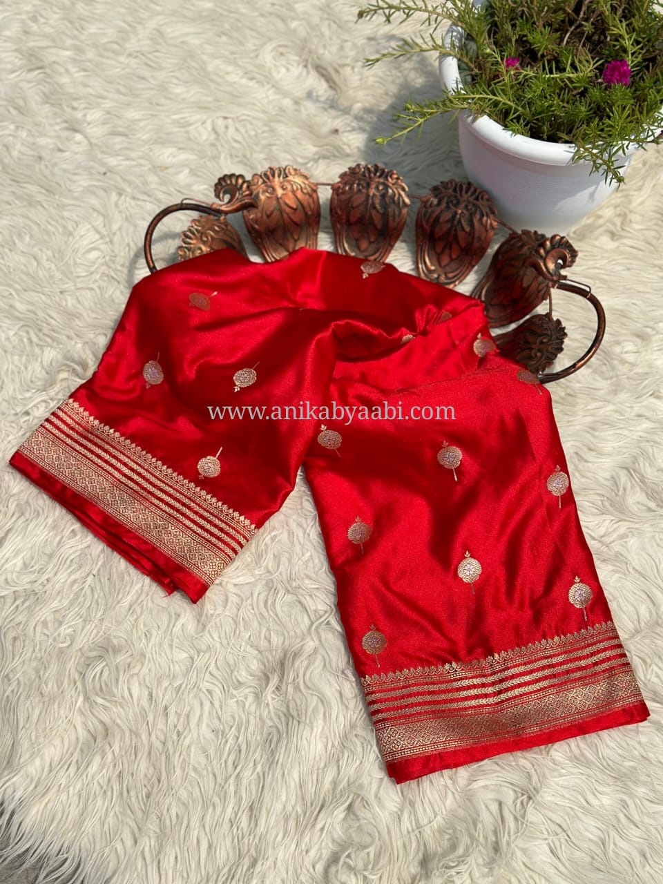 VERMI RED SAREE