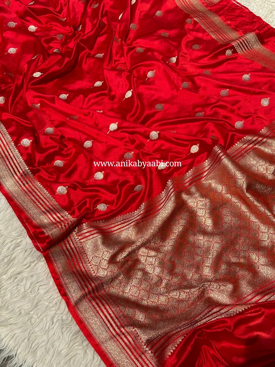 VERMI RED SAREE