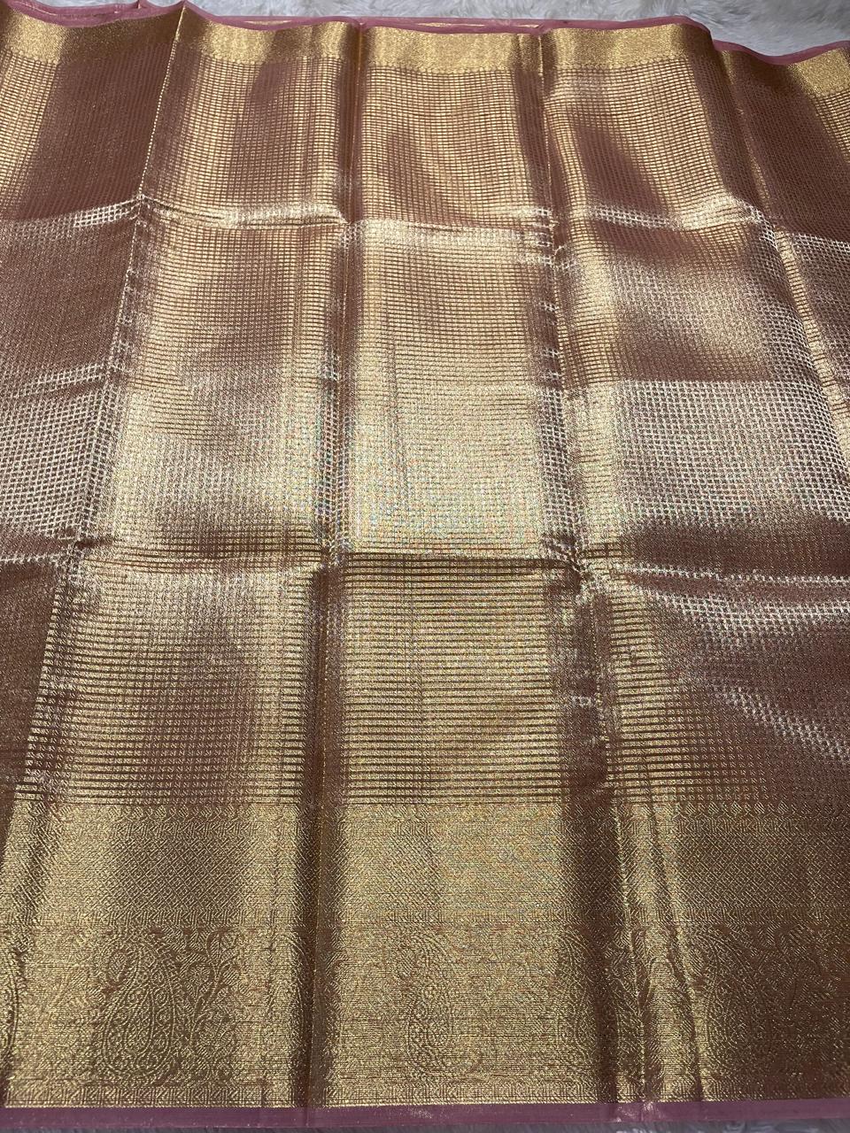 ROSEGOLD TISSUE DELIGHT SAREE