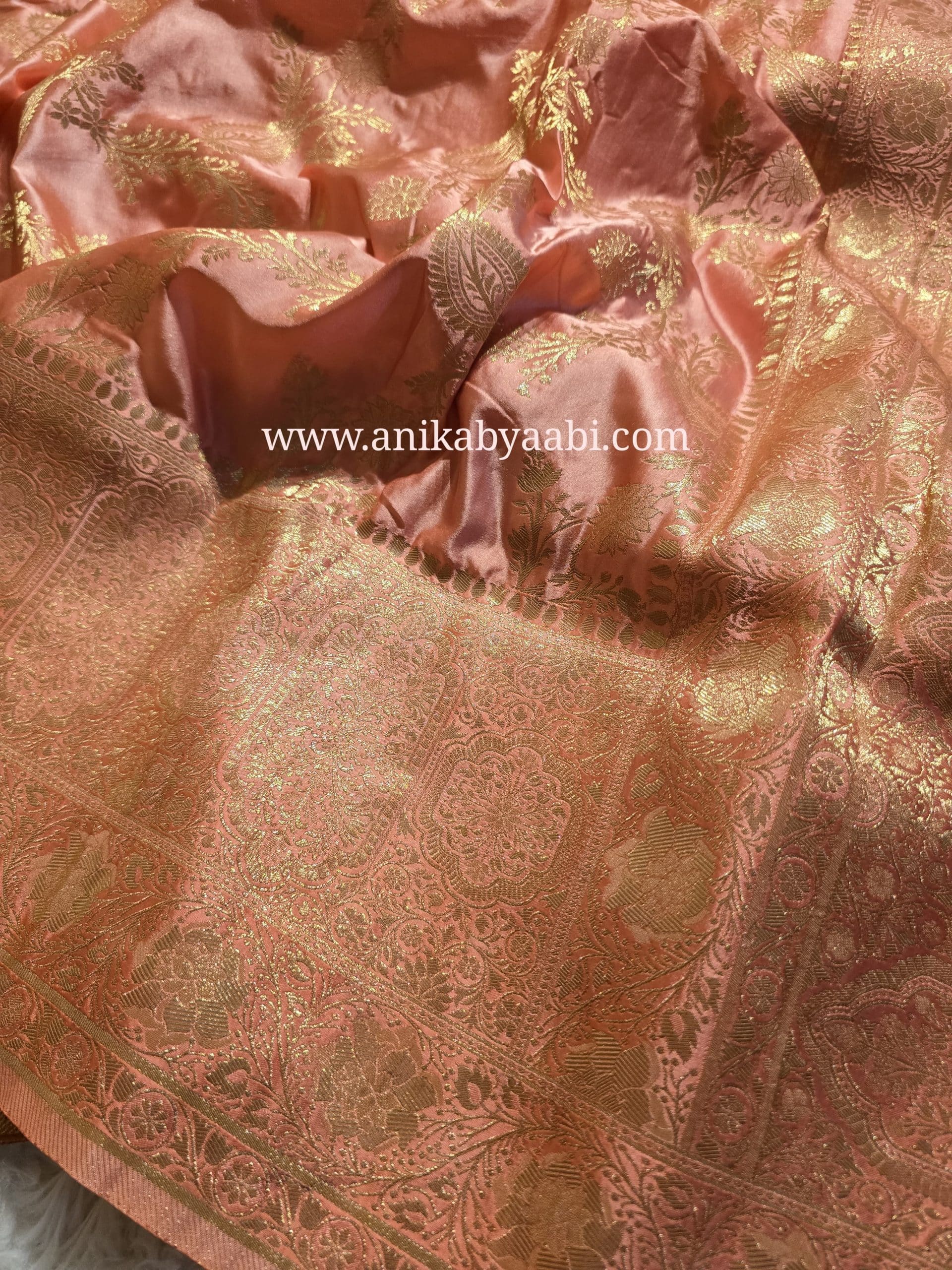 SHOBHI- CORAL BLUSH PINK SAREE