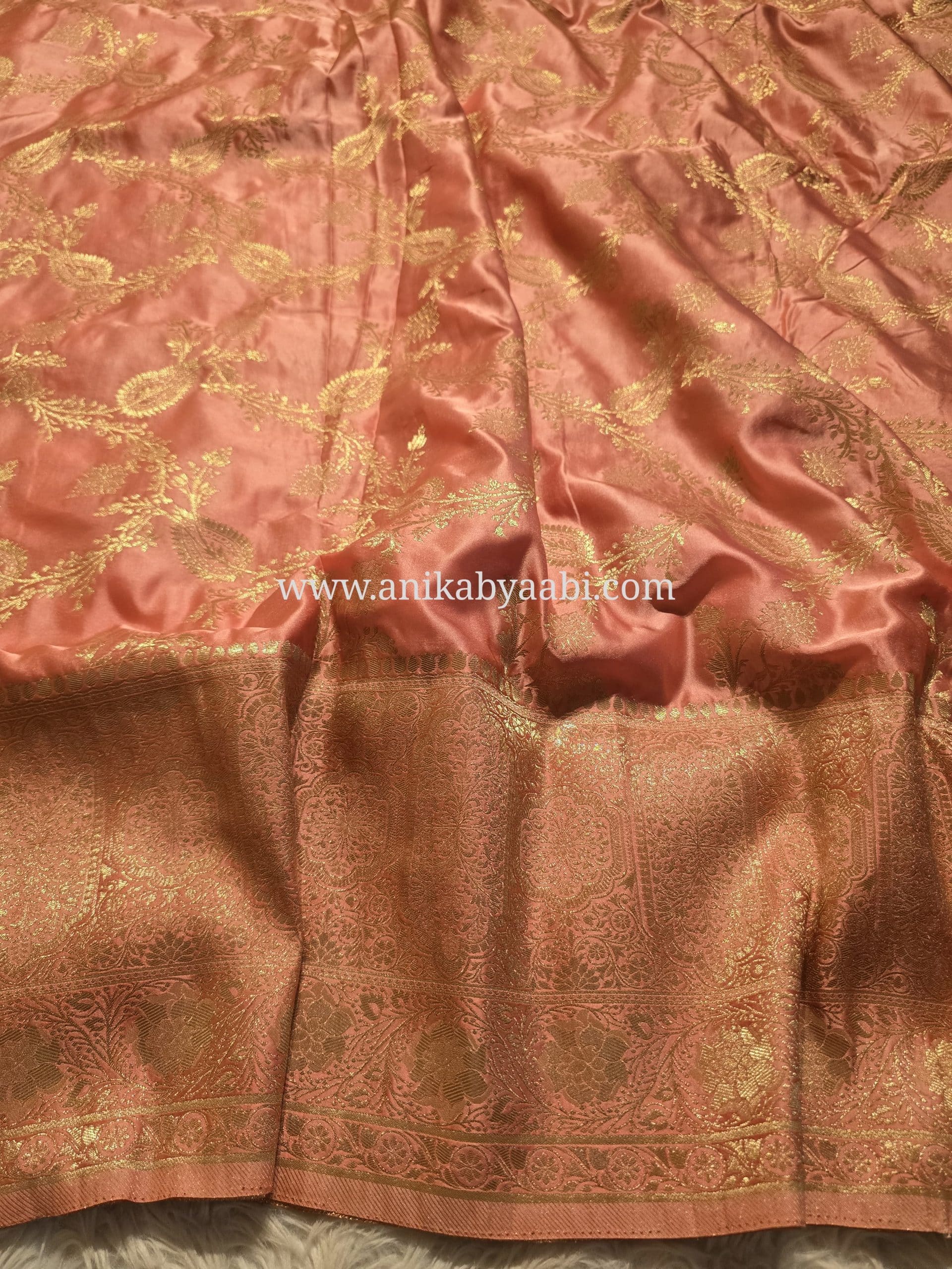 SHOBHI- CORAL BLUSH PINK SAREE