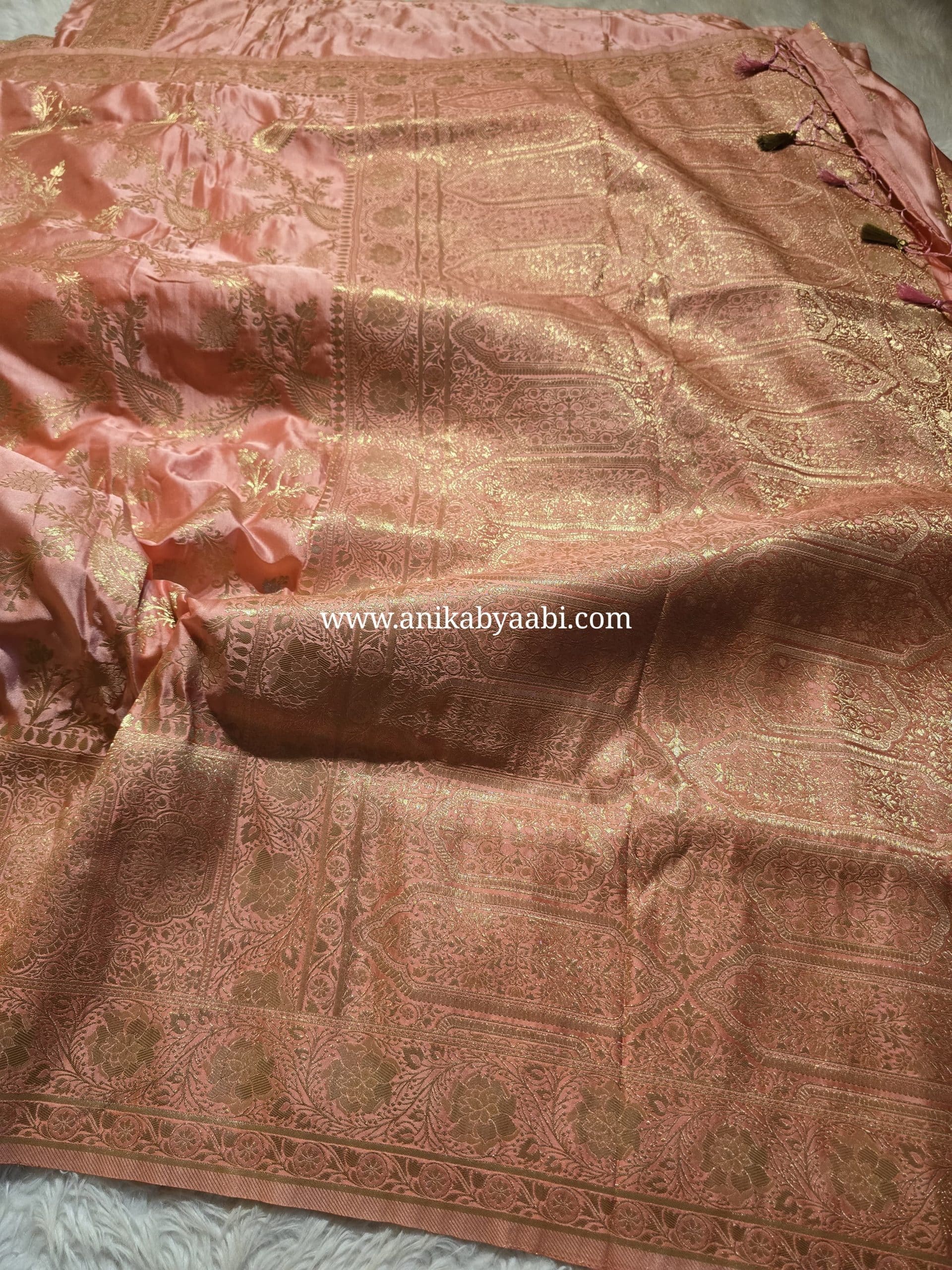 SHOBHI- CORAL BLUSH PINK SAREE
