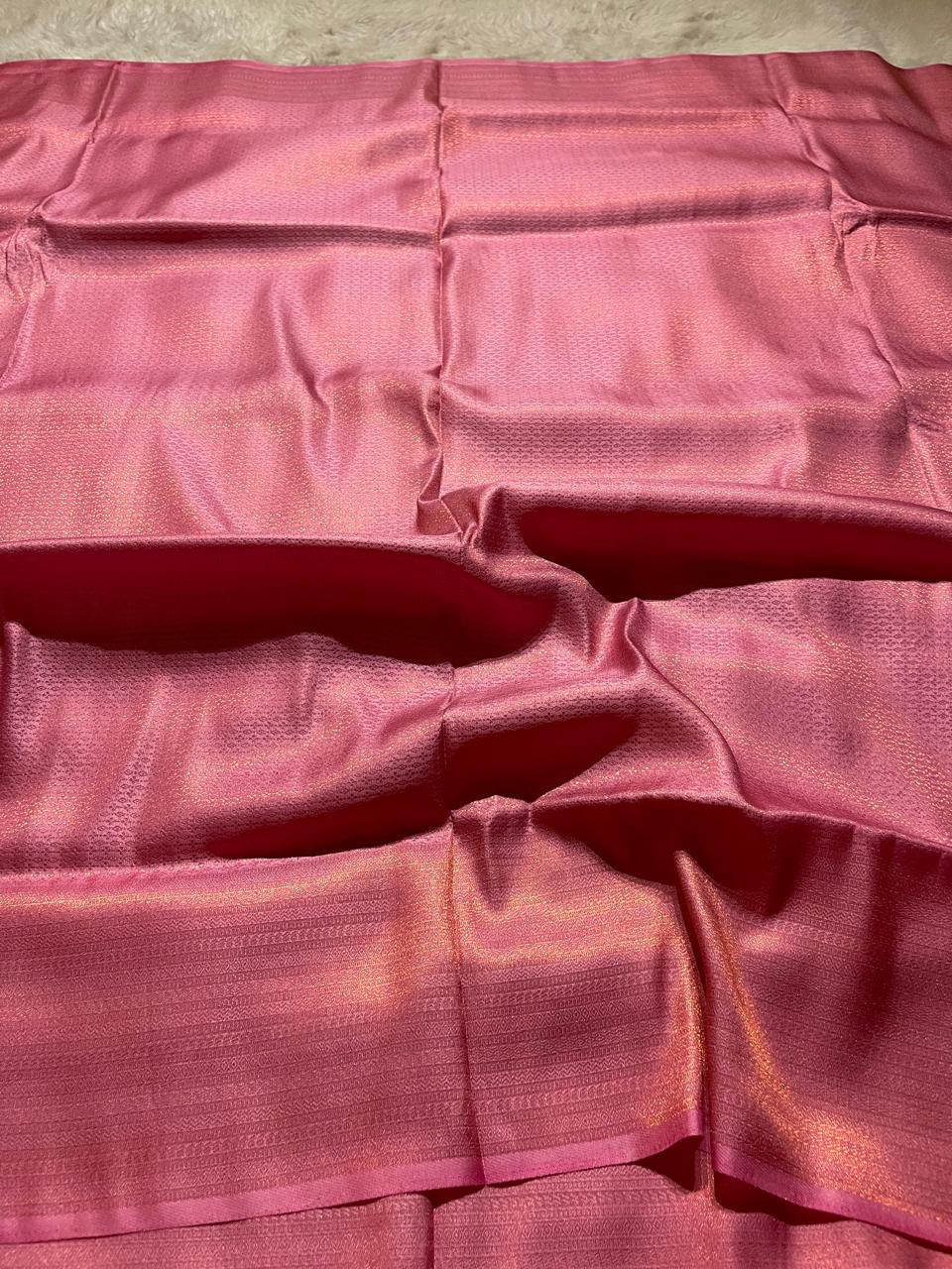 ROYAL AFFAIR-BABYPINK BANARASI BROCADE SILK SAREE