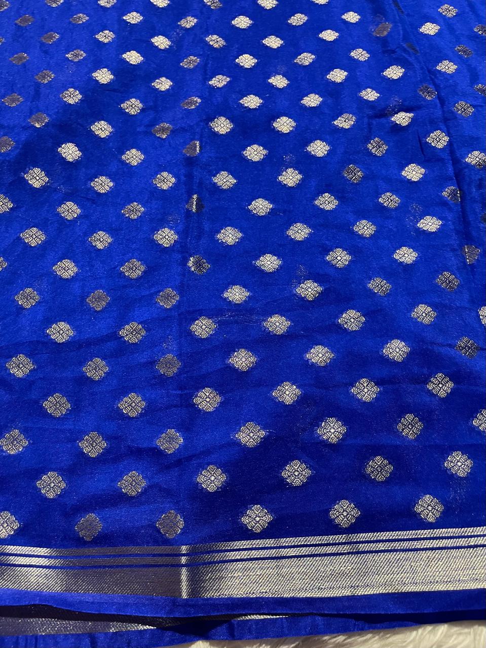DHISHA-ROYAL BLUE SAREE
