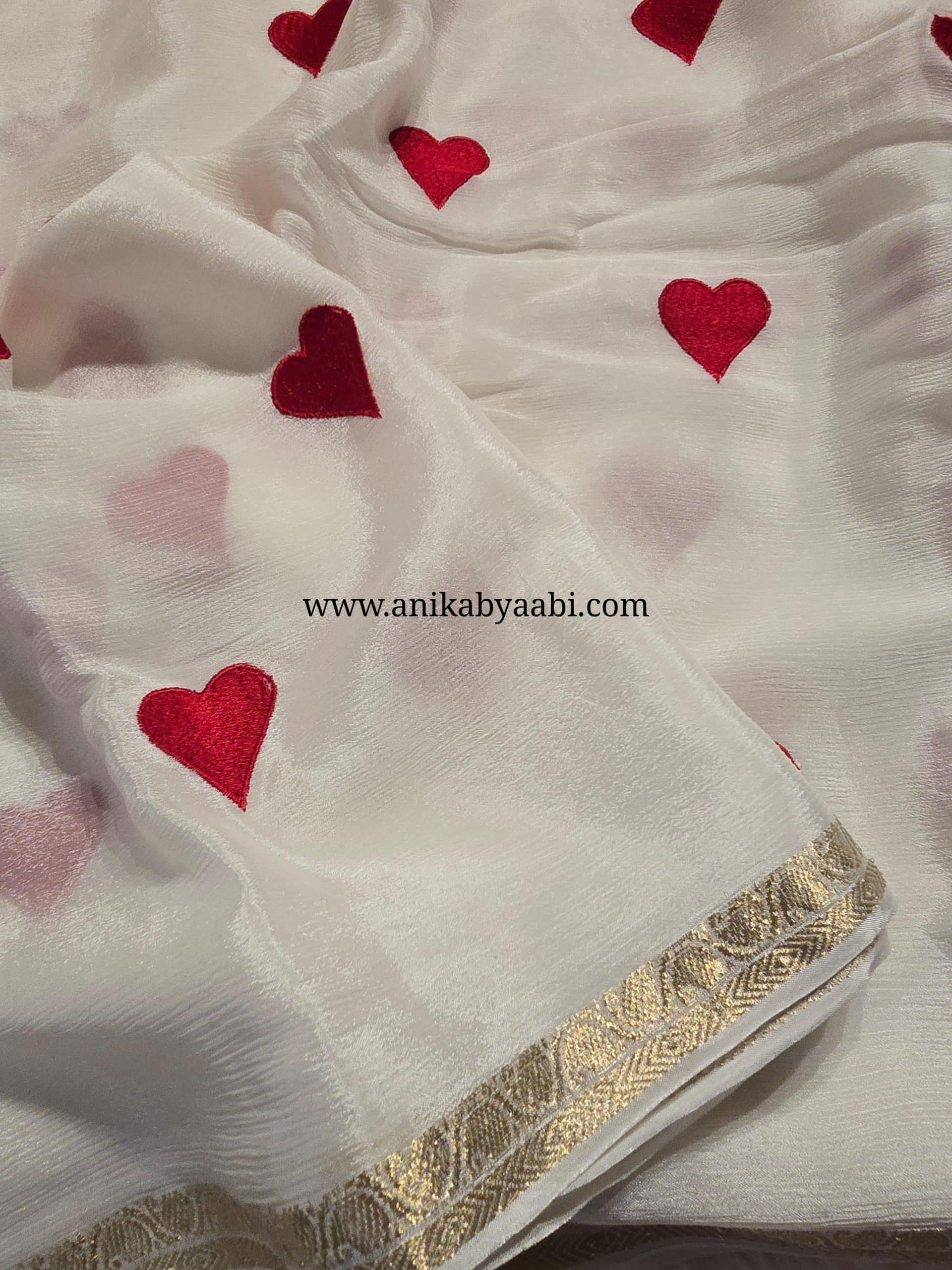 ANIKA EXLUSIVE EDIT- LITTLE HEARTS SAREE