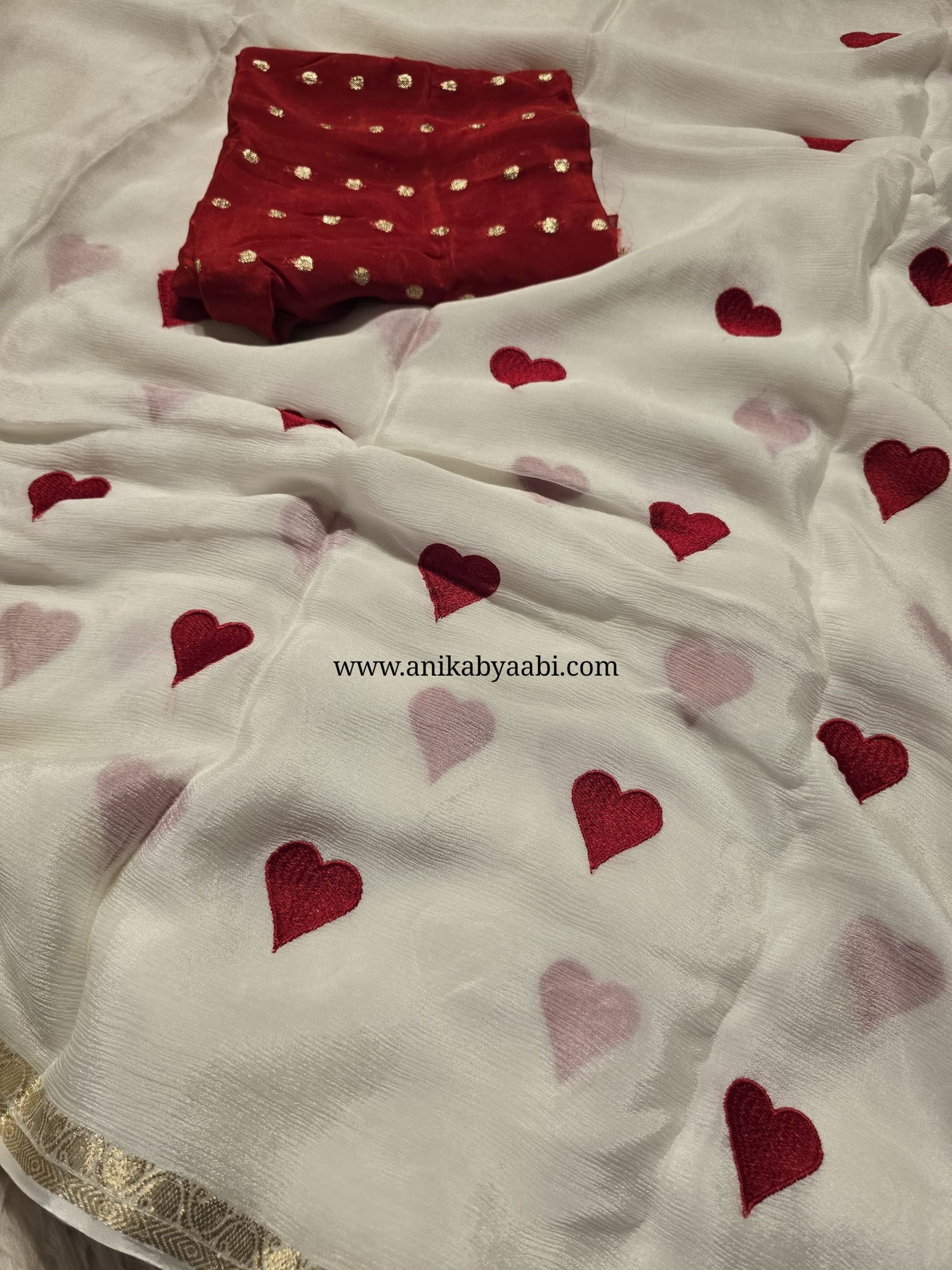 ANIKA EXLUSIVE EDIT- LITTLE HEARTS SAREE