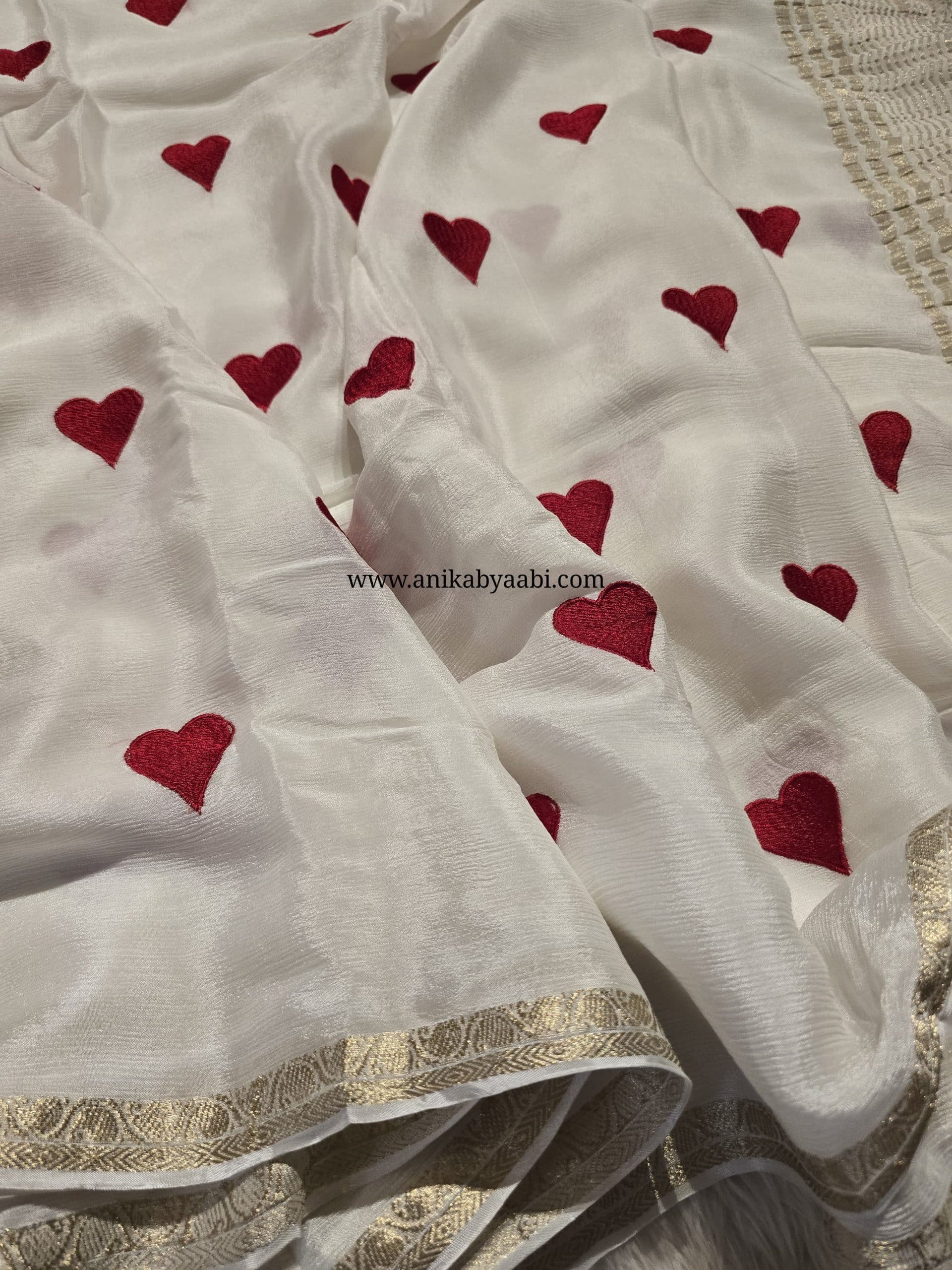 ANIKA EXLUSIVE EDIT- LITTLE HEARTS SAREE