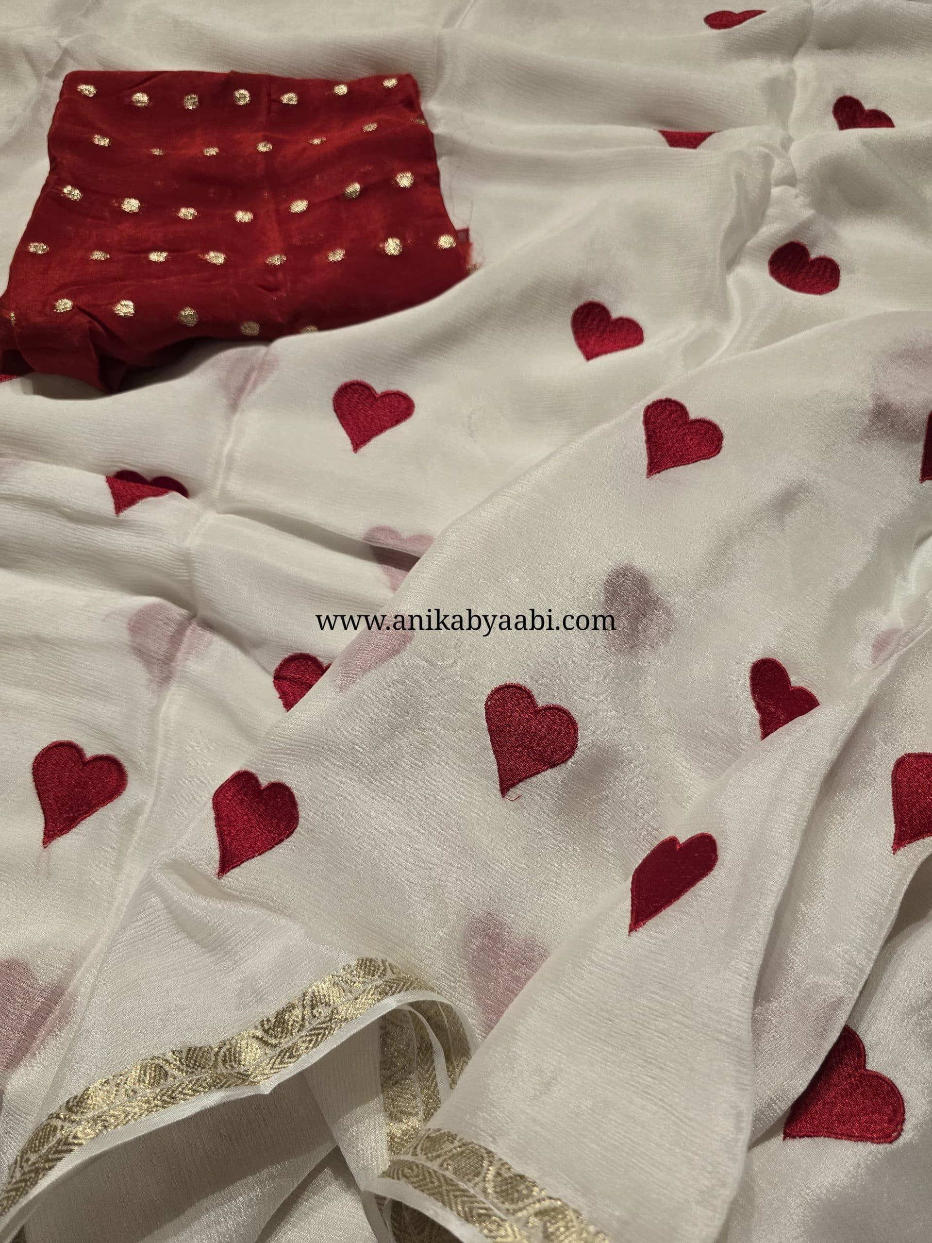 ANIKA EXLUSIVE EDIT- LITTLE HEARTS SAREE