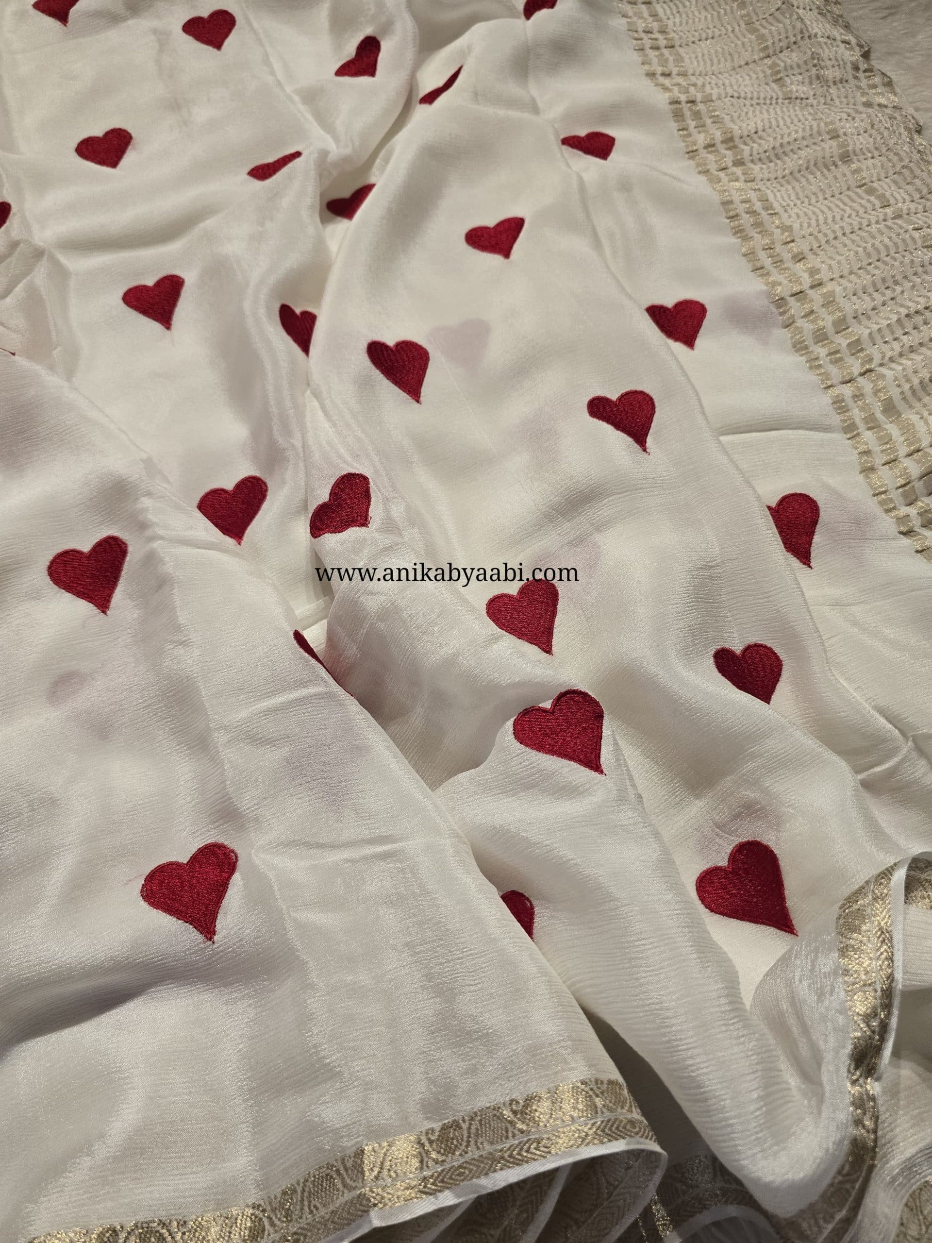ANIKA EXLUSIVE EDIT- LITTLE HEARTS SAREE