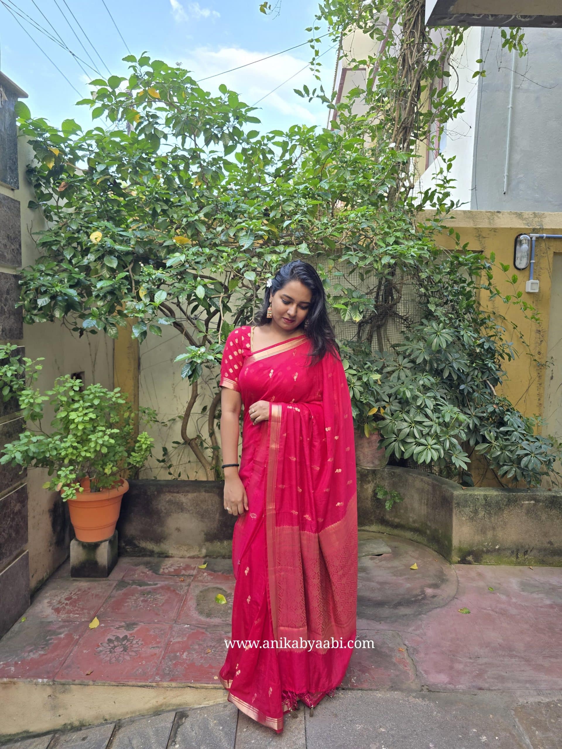 DHISHA-RANIPINK SAREE