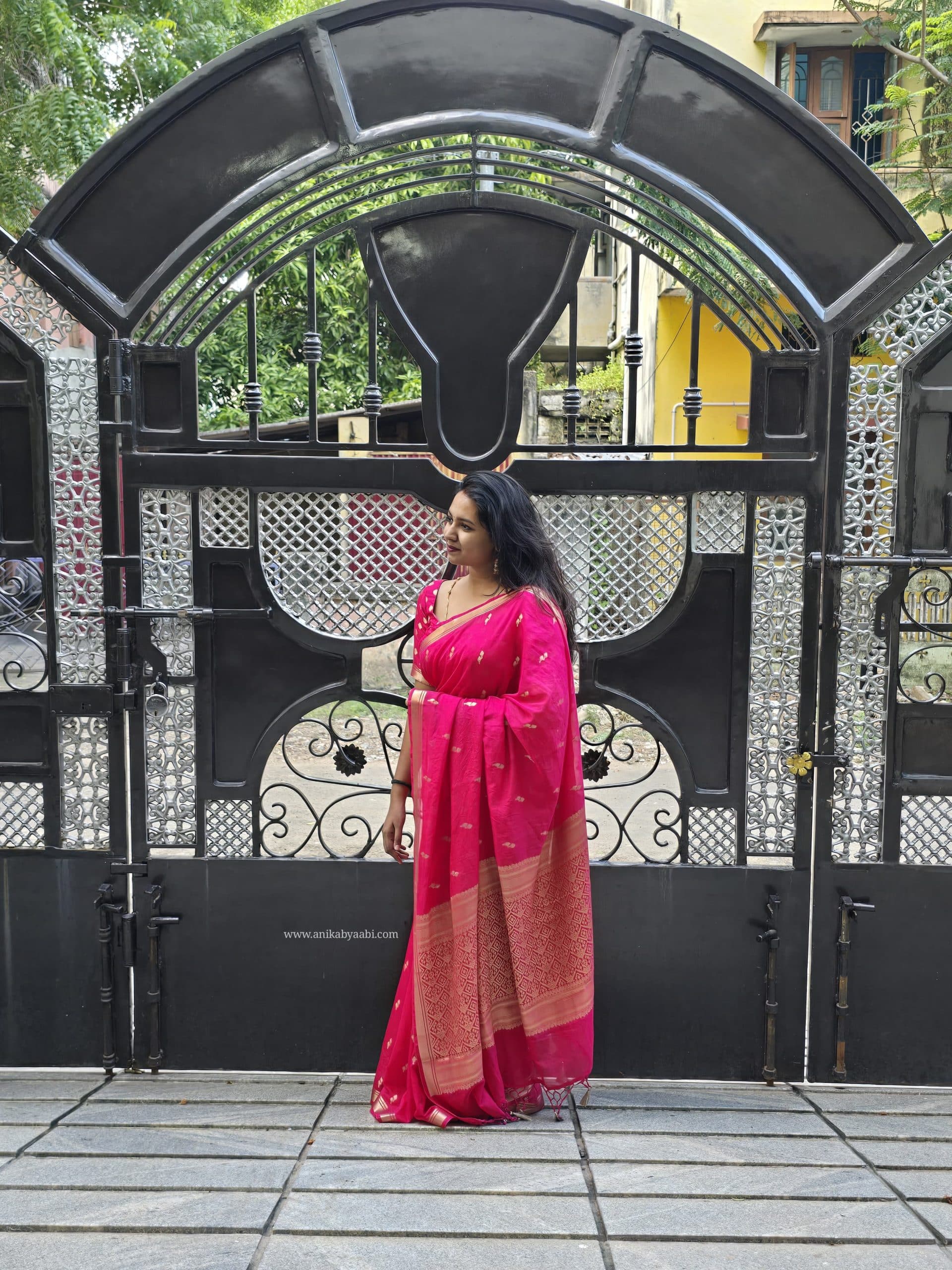 DHISHA-RANIPINK SAREE