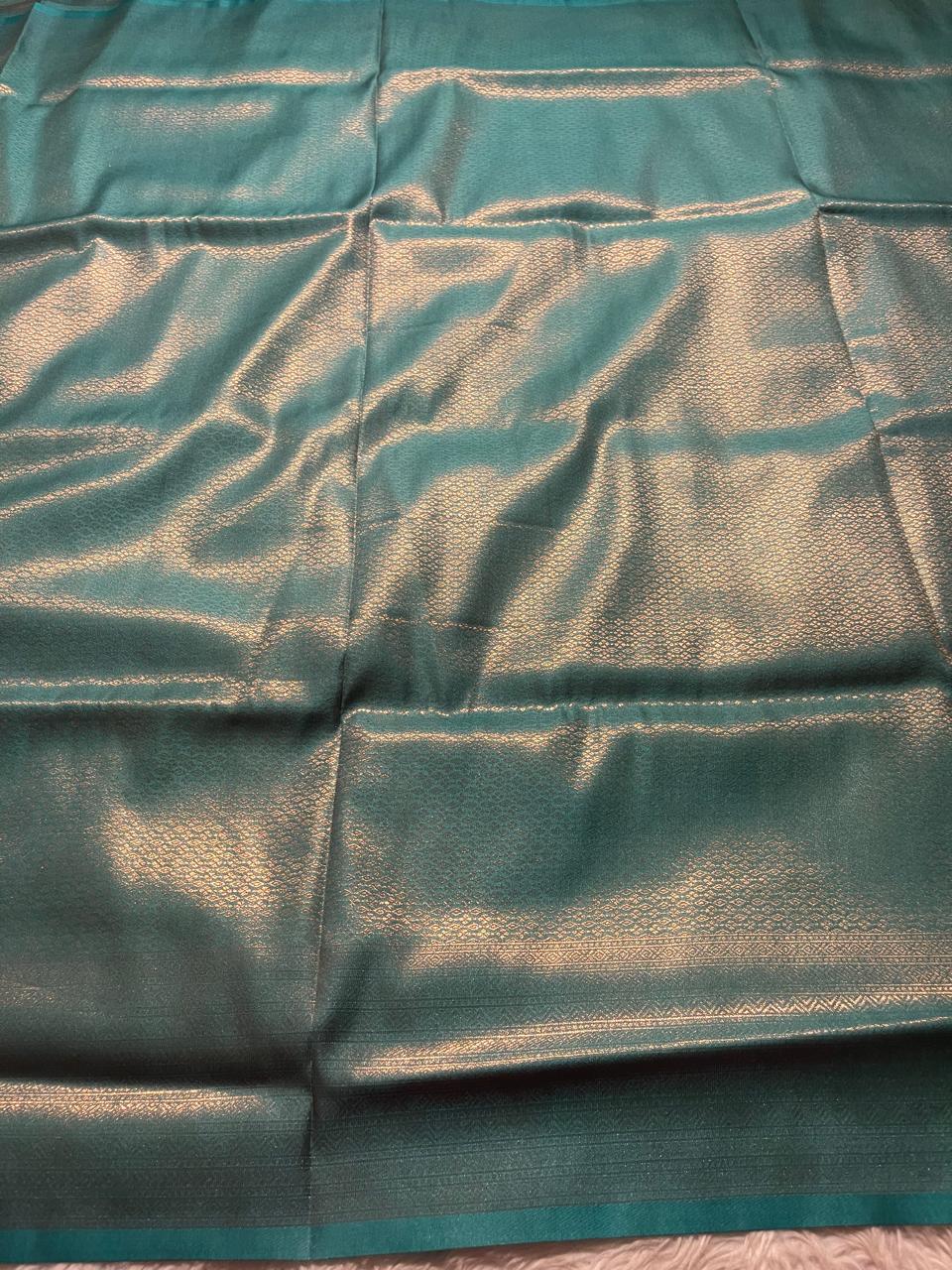 ROYAL AFFAIR-SKYBLUE BANARASI BROCADE SILK SAREE