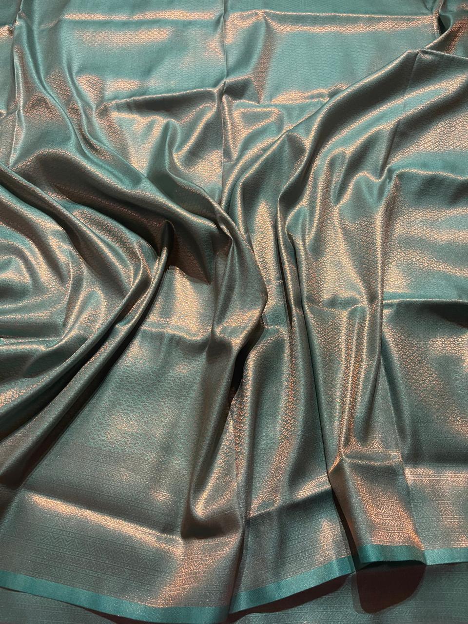 ROYAL AFFAIR-SKYBLUE BANARASI BROCADE SILK SAREE