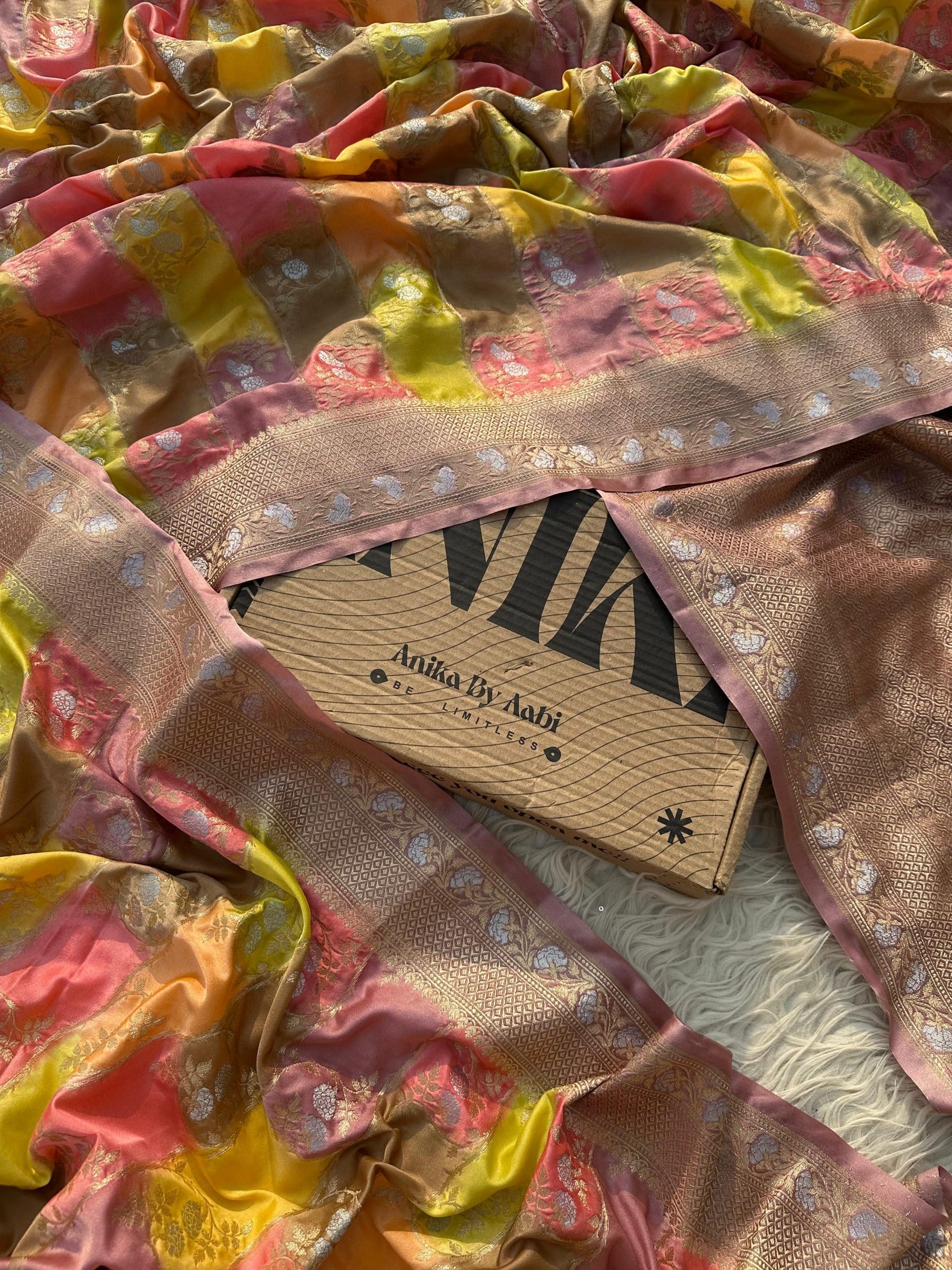 RAINBOW MUSHRO SAREE- RB01