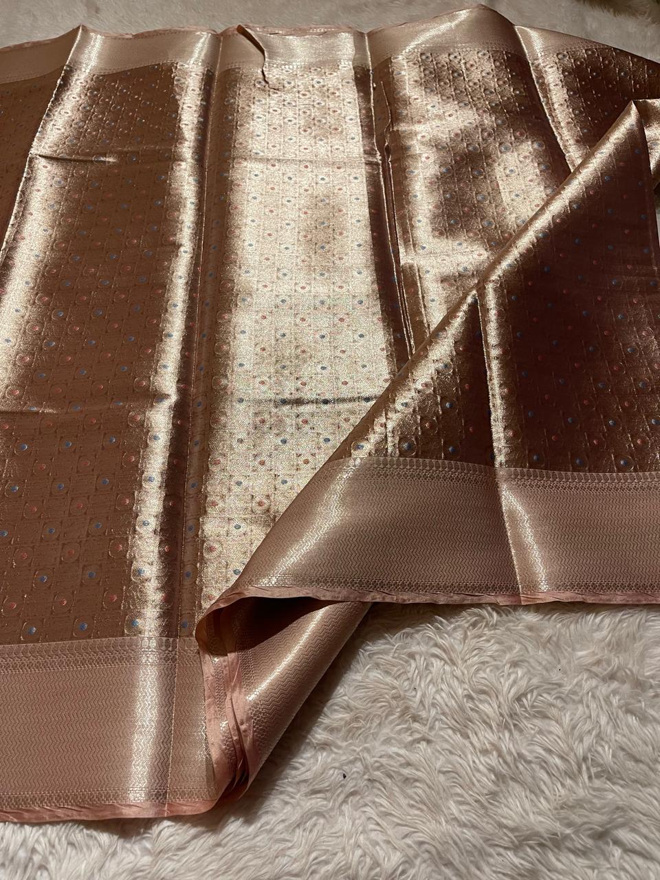 TIRA-PASTEL MULTI COLOUR TISSUE SAREE