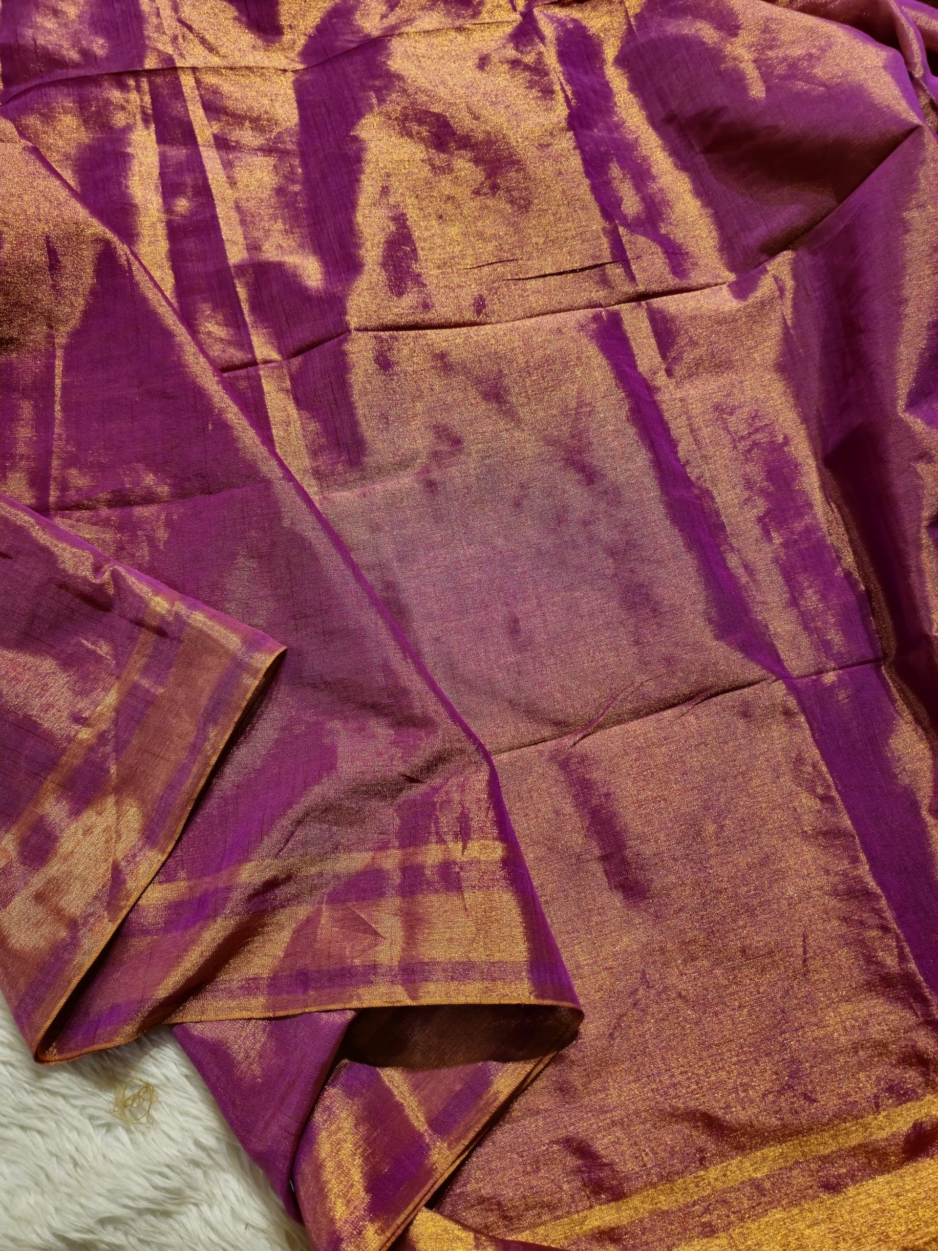 SHIKAR TISSUE-PURPLE HUE SAREE