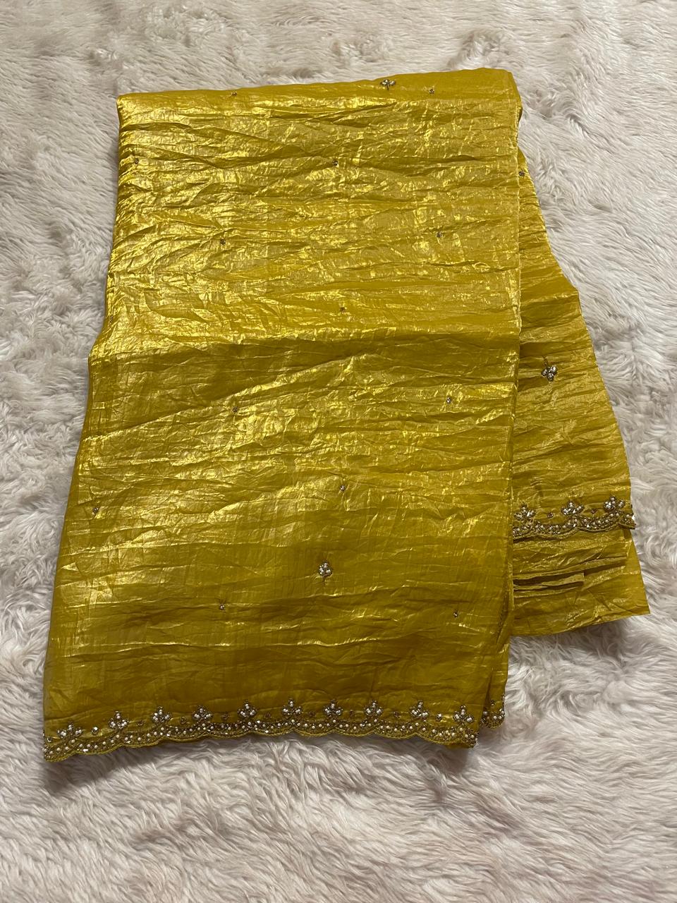 FESTIVE EDIT-DESIGNER SAREES YELLOW A12