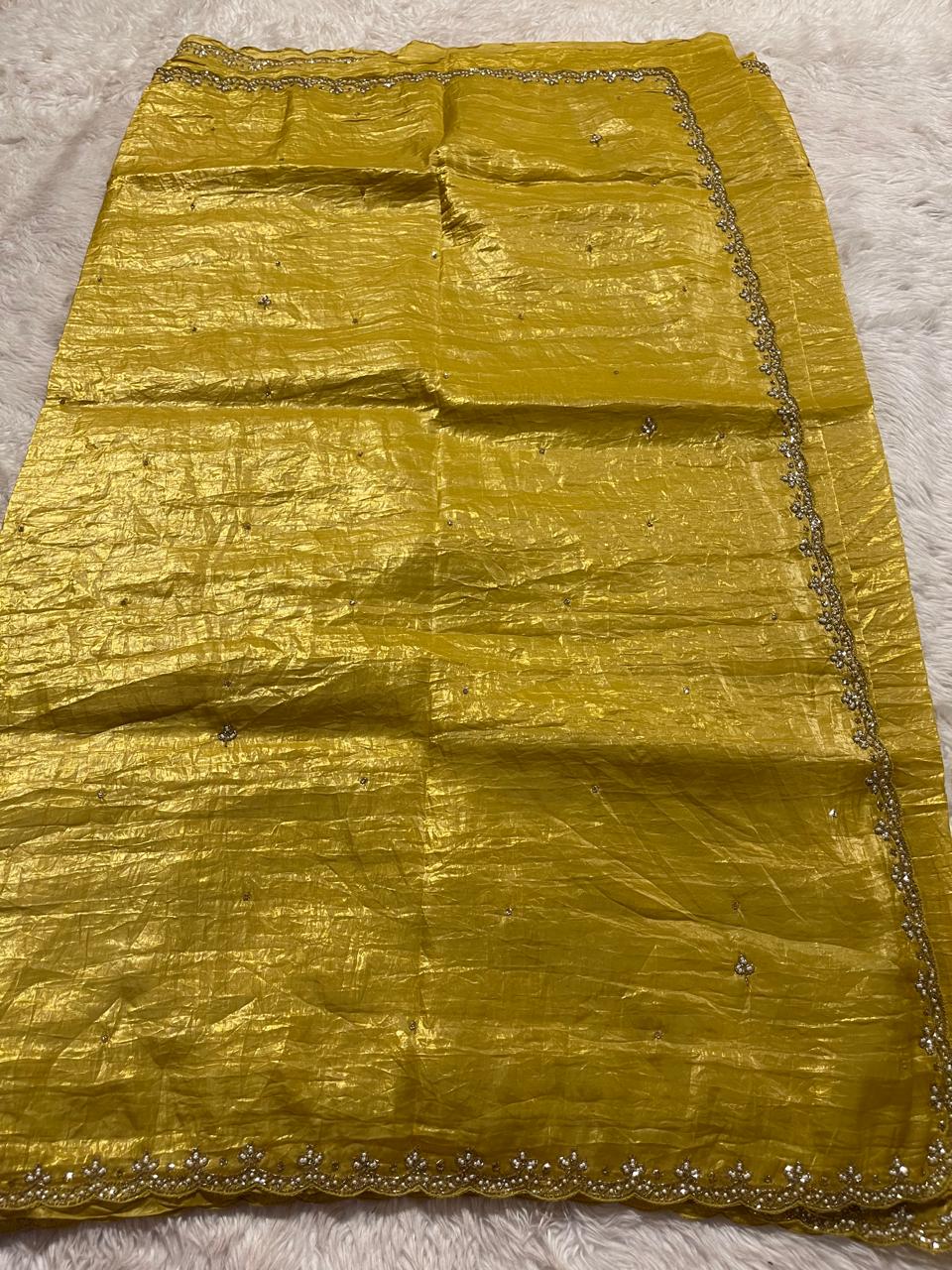 FESTIVE EDIT-DESIGNER SAREES YELLOW A12