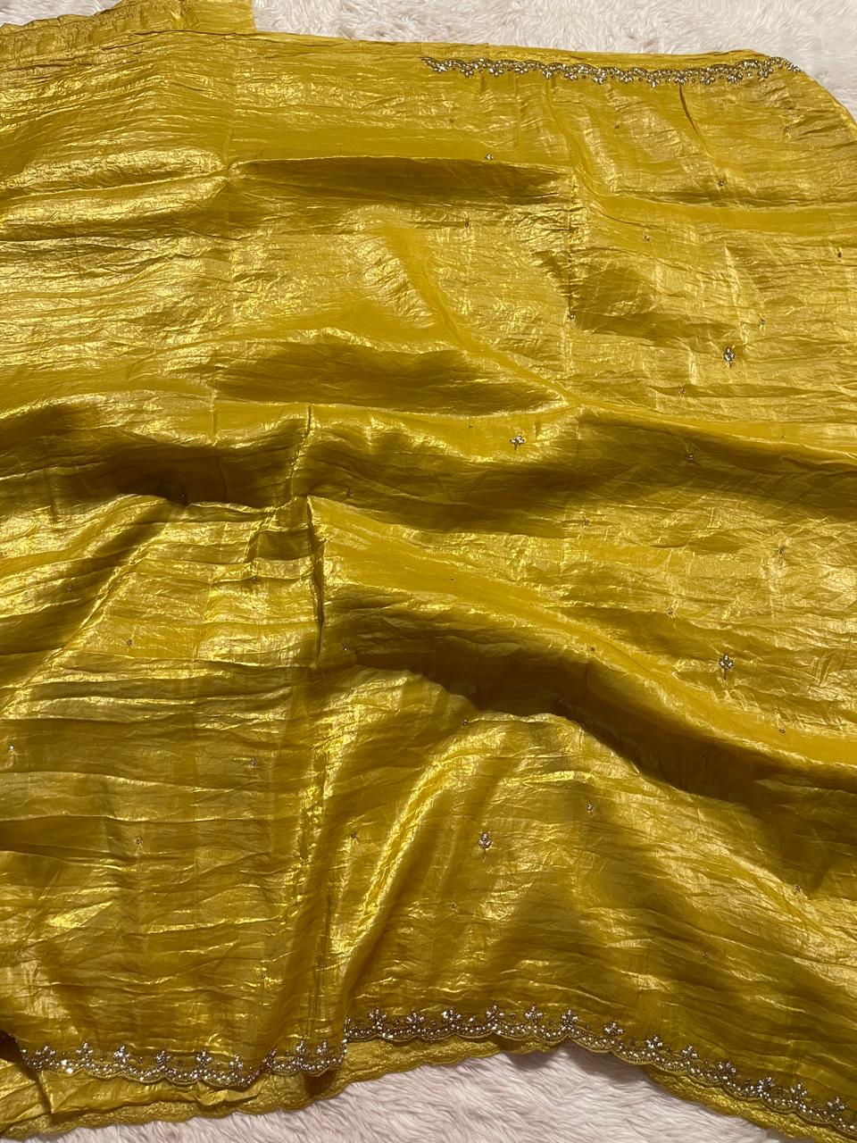 FESTIVE EDIT-DESIGNER SAREES YELLOW A12