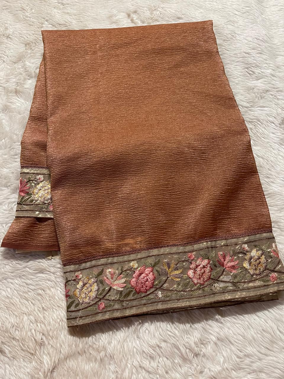 FESTIVE EDIT-DESIGNER SAREES A15 DARK MAUVE