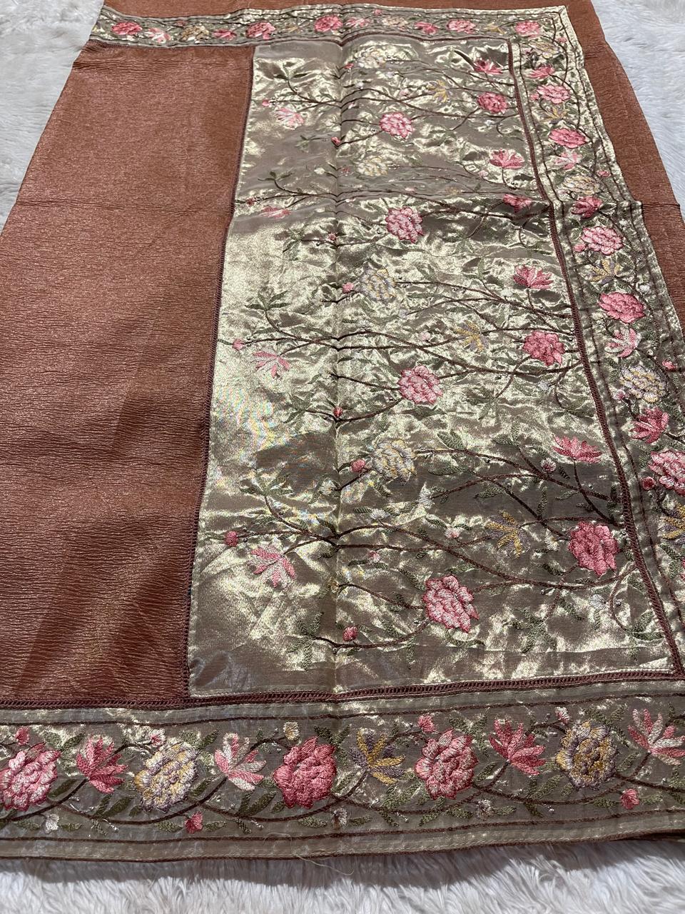 FESTIVE EDIT-DESIGNER SAREES A15 DARK MAUVE