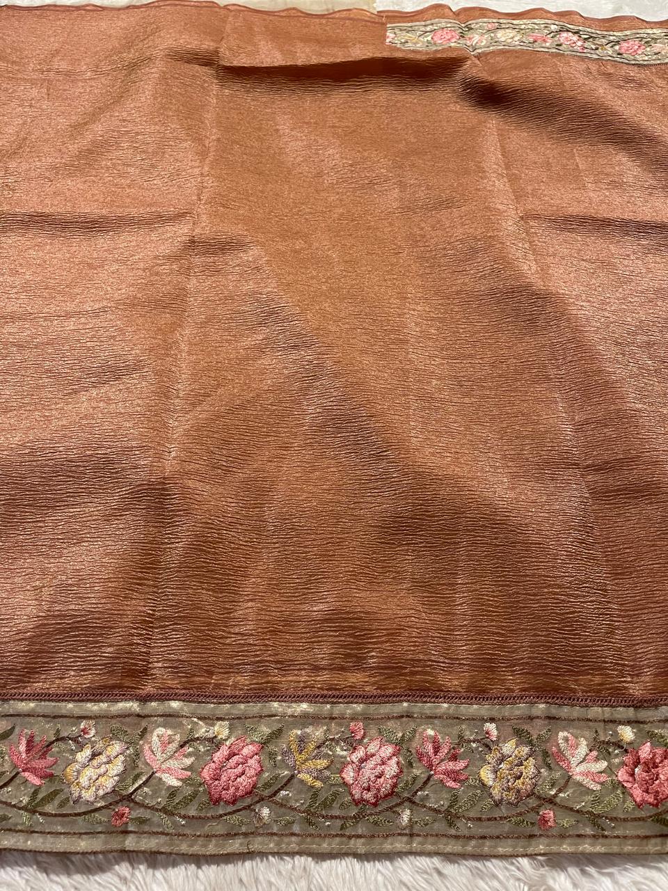 FESTIVE EDIT-DESIGNER SAREES A15 DARK MAUVE