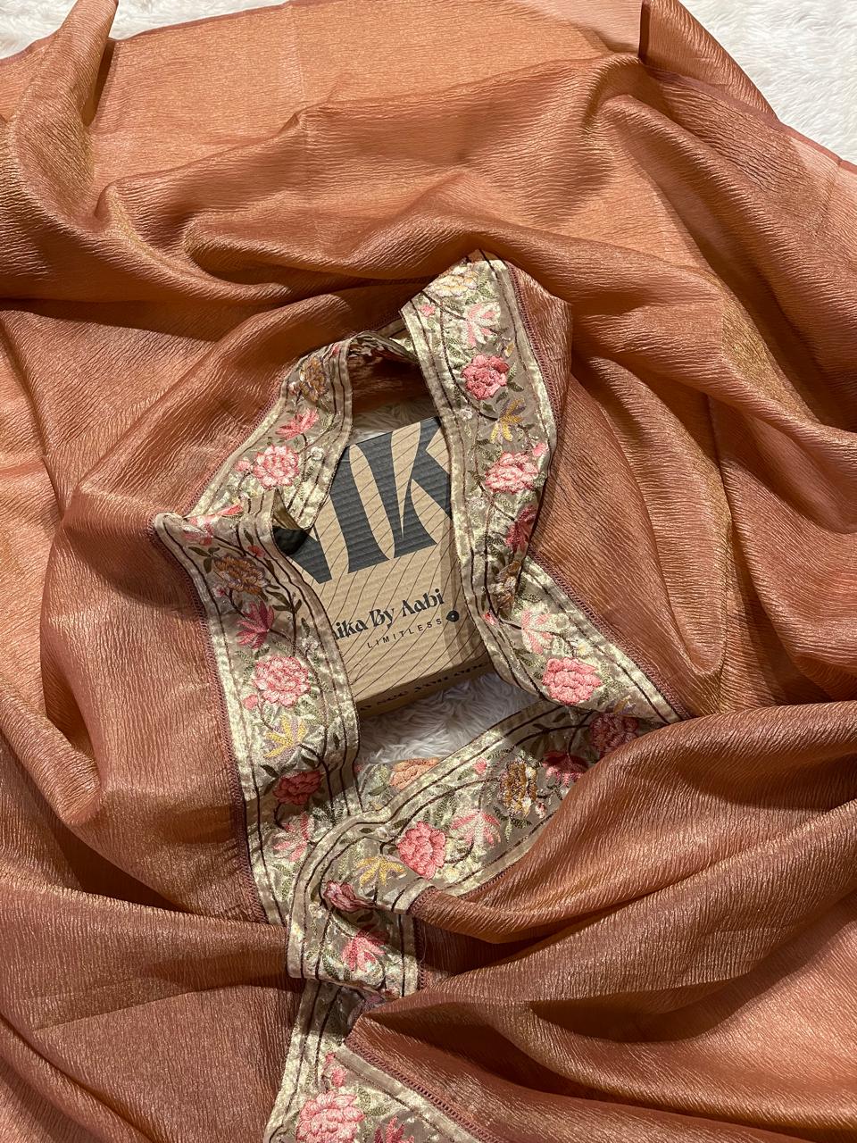 FESTIVE EDIT-DESIGNER SAREES A15 DARK MAUVE