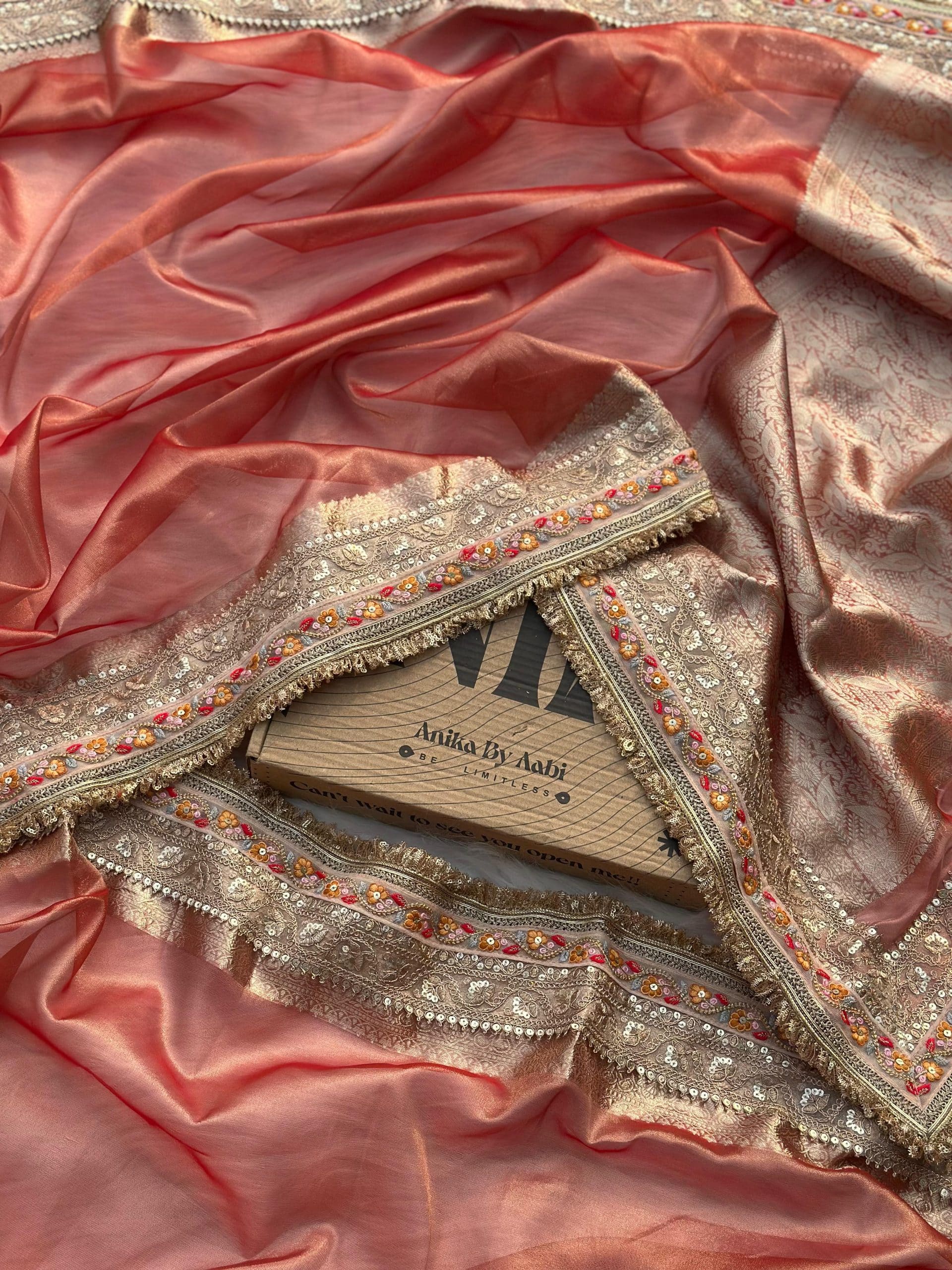 CORAL ORANGISH-TISSUE LUXE