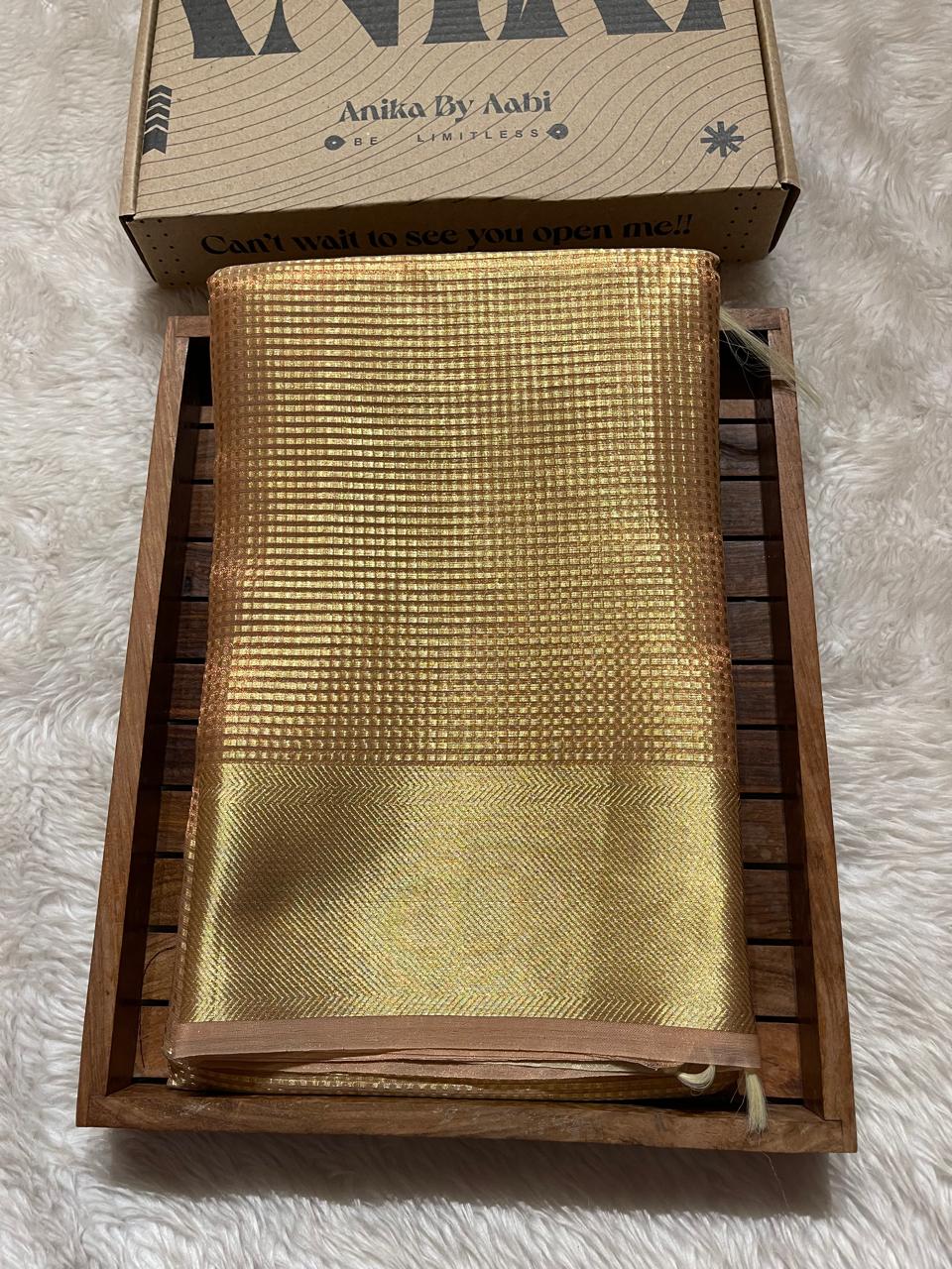 NAYAN-LIGHTSALMON PEACH SAREE