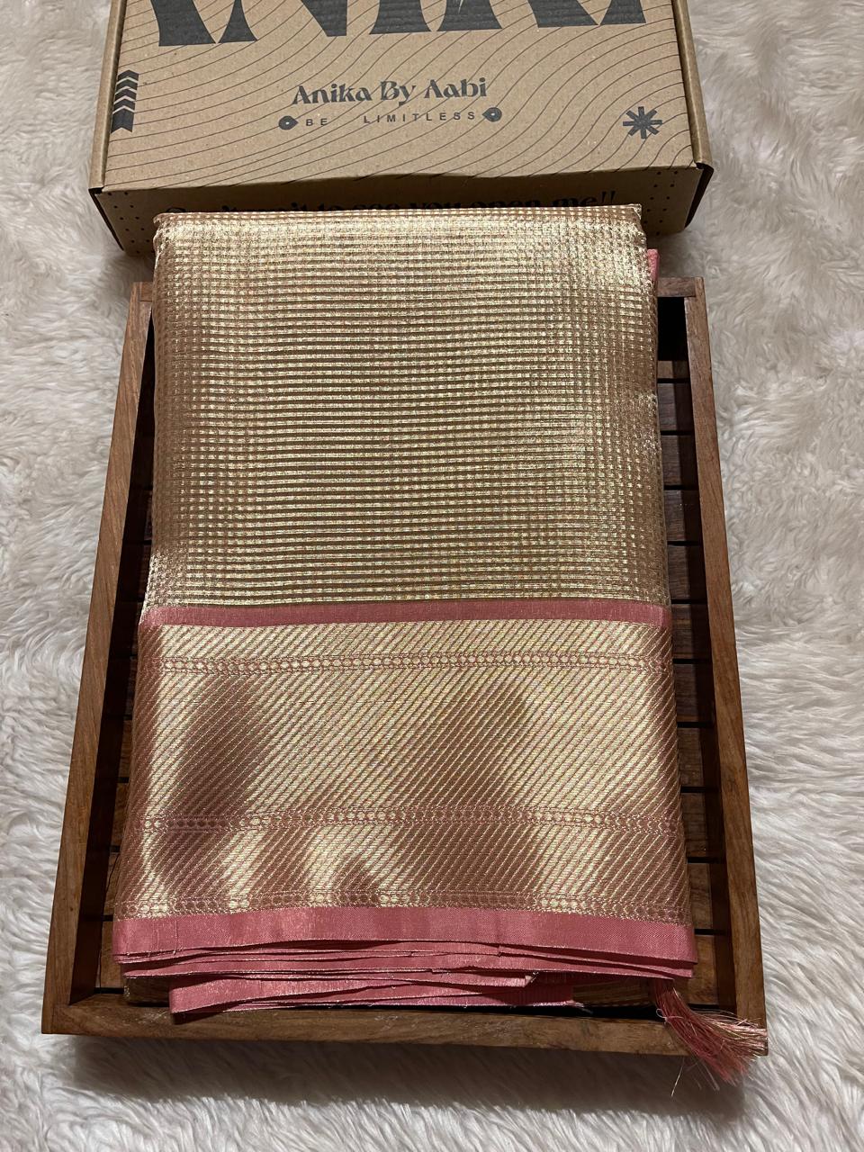 NAYAN-CORALPINK SAREE