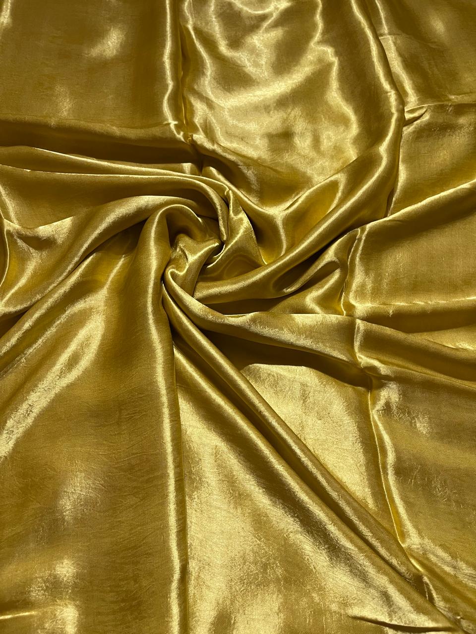 MODAL PLAIN SAREE-LEMON YELLOW