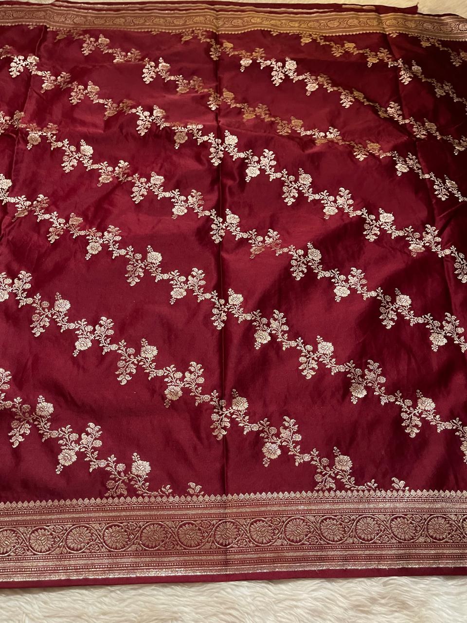 KEERTHI- DEEP MAROON LUXE SAREE