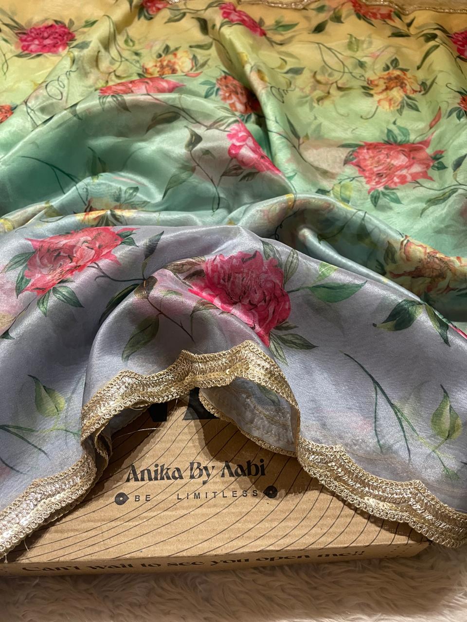 ORGANZA LACE-FLORAL ELEGANCE FE01