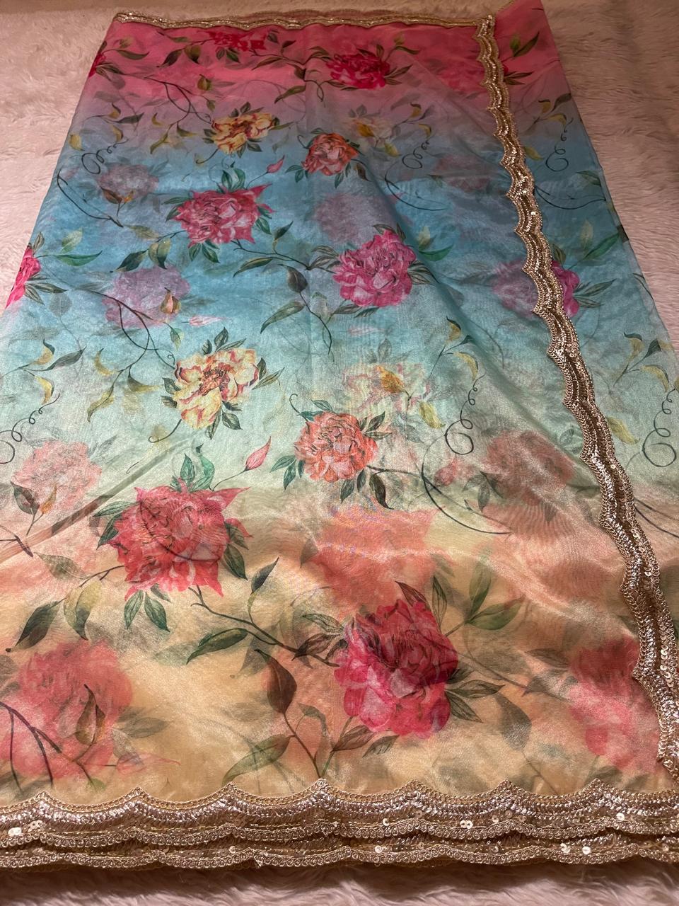 ORGANZA LACE-FLORAL ELEGANCE FE03