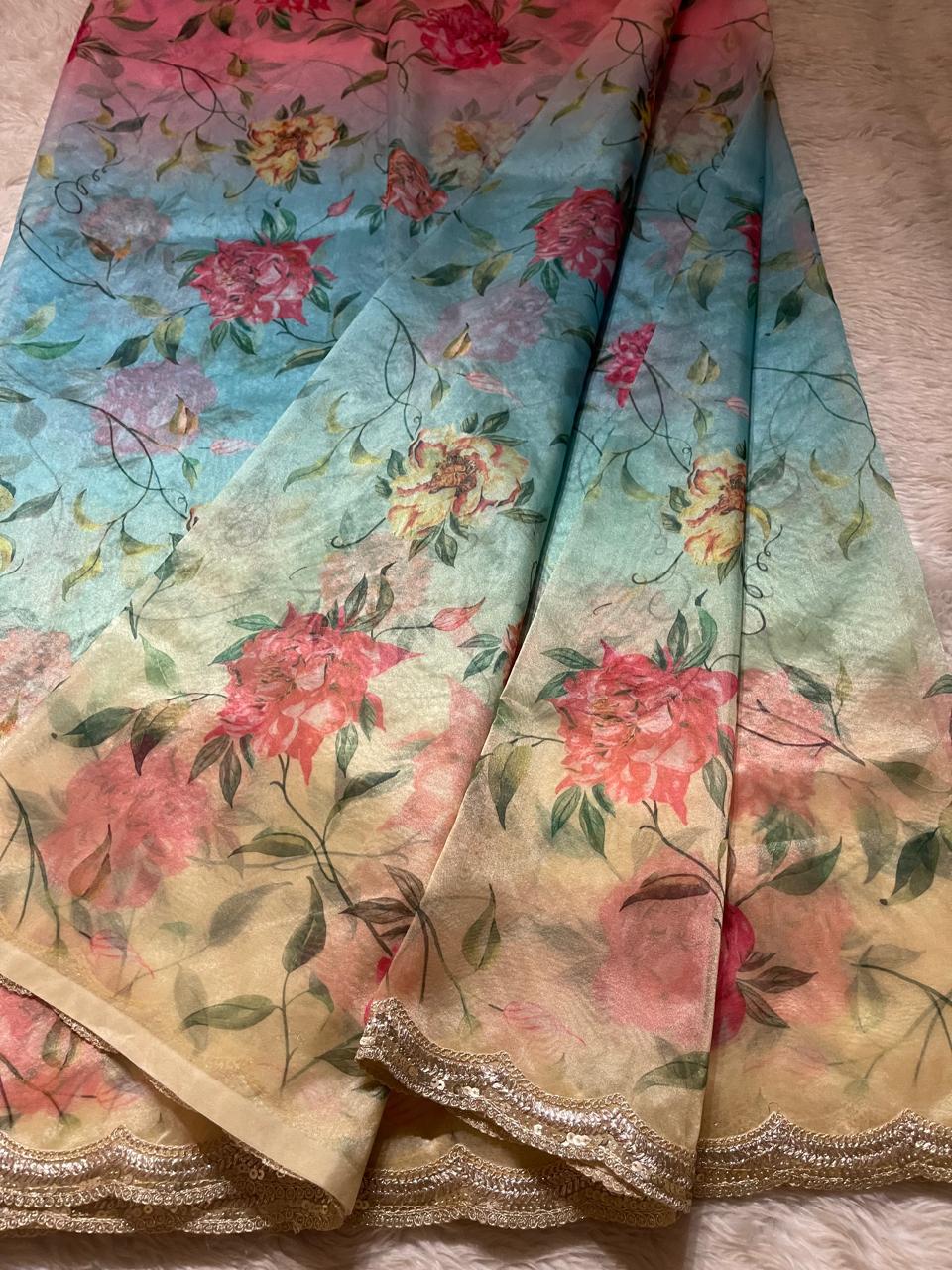 ORGANZA LACE-FLORAL ELEGANCE FE03