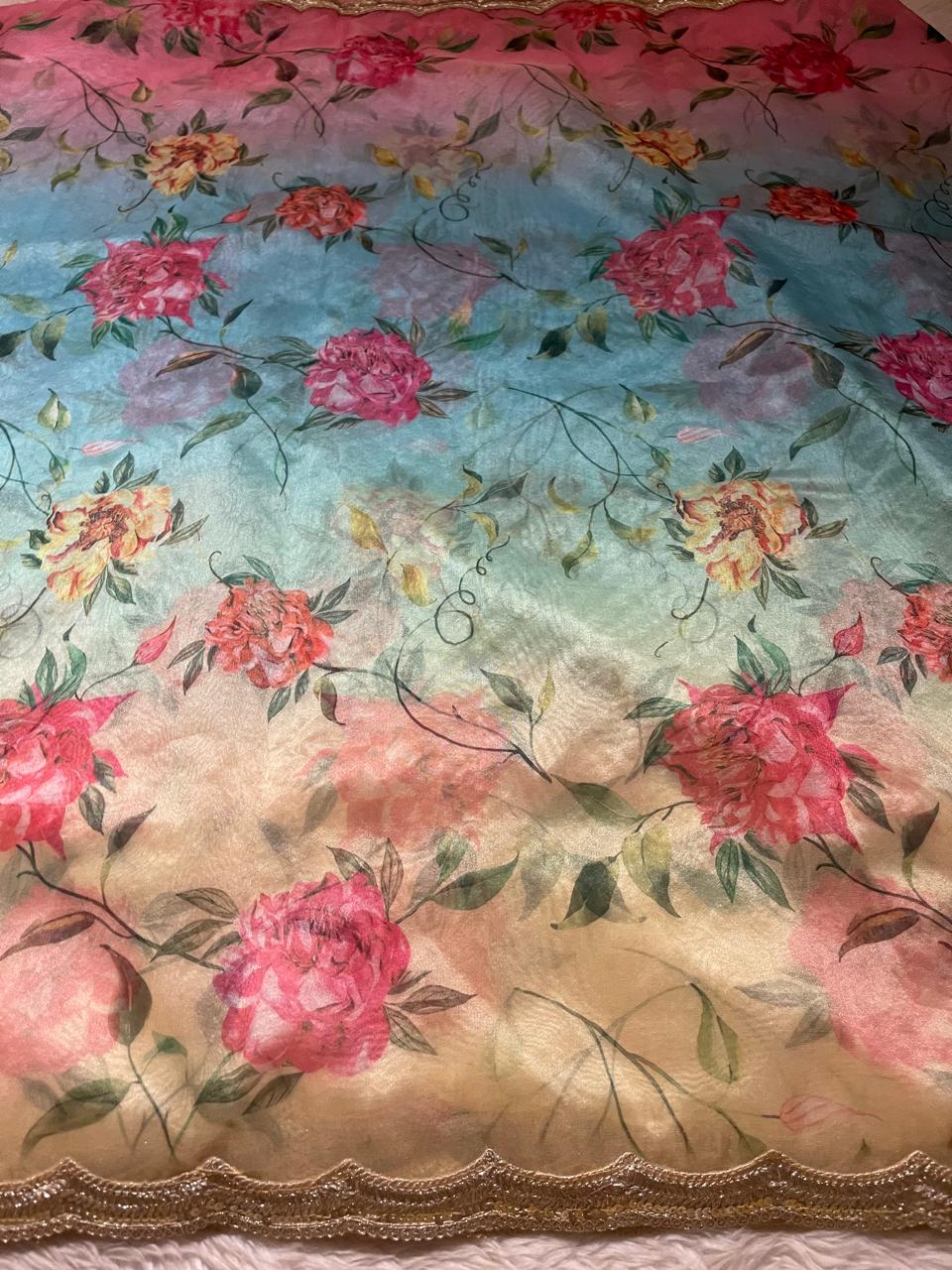 ORGANZA LACE-FLORAL ELEGANCE FE03