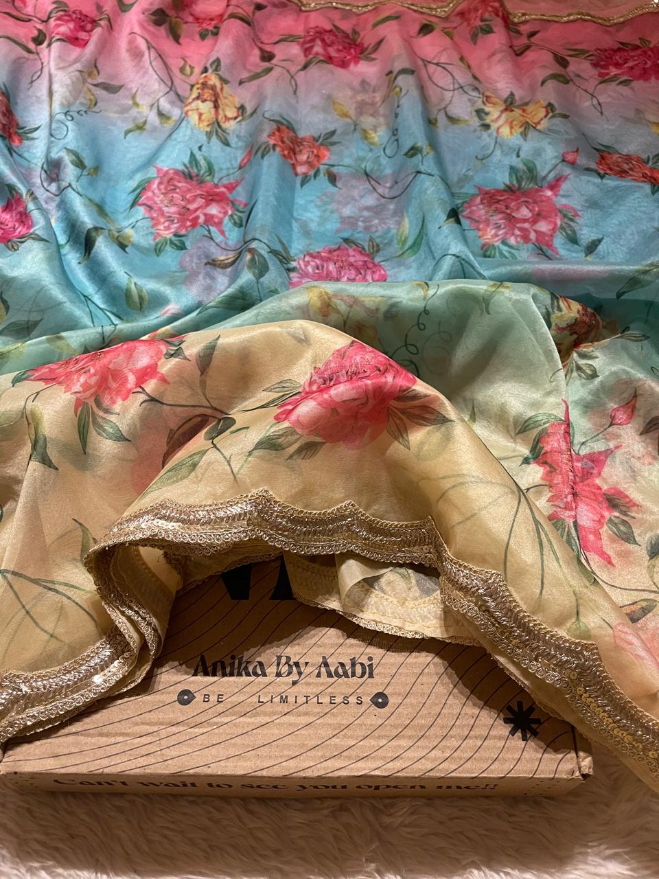 ORGANZA LACE-FLORAL ELEGANCE FE03